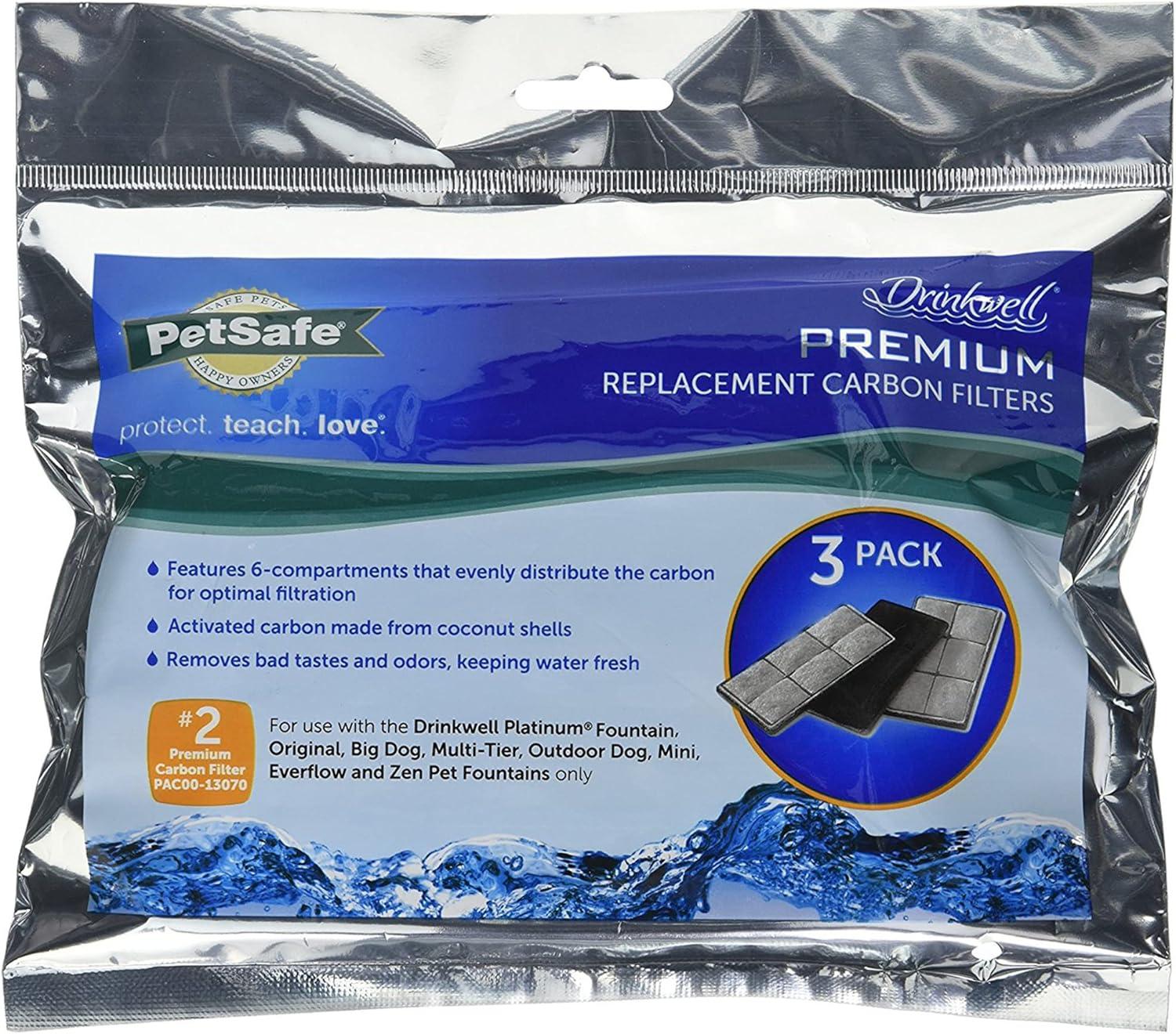 PetSafe Drinkwell Premium Replacement Carbon Filters - 3pk