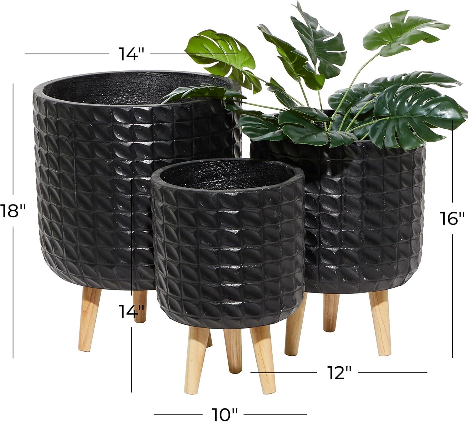 Wood Contemporary Planter