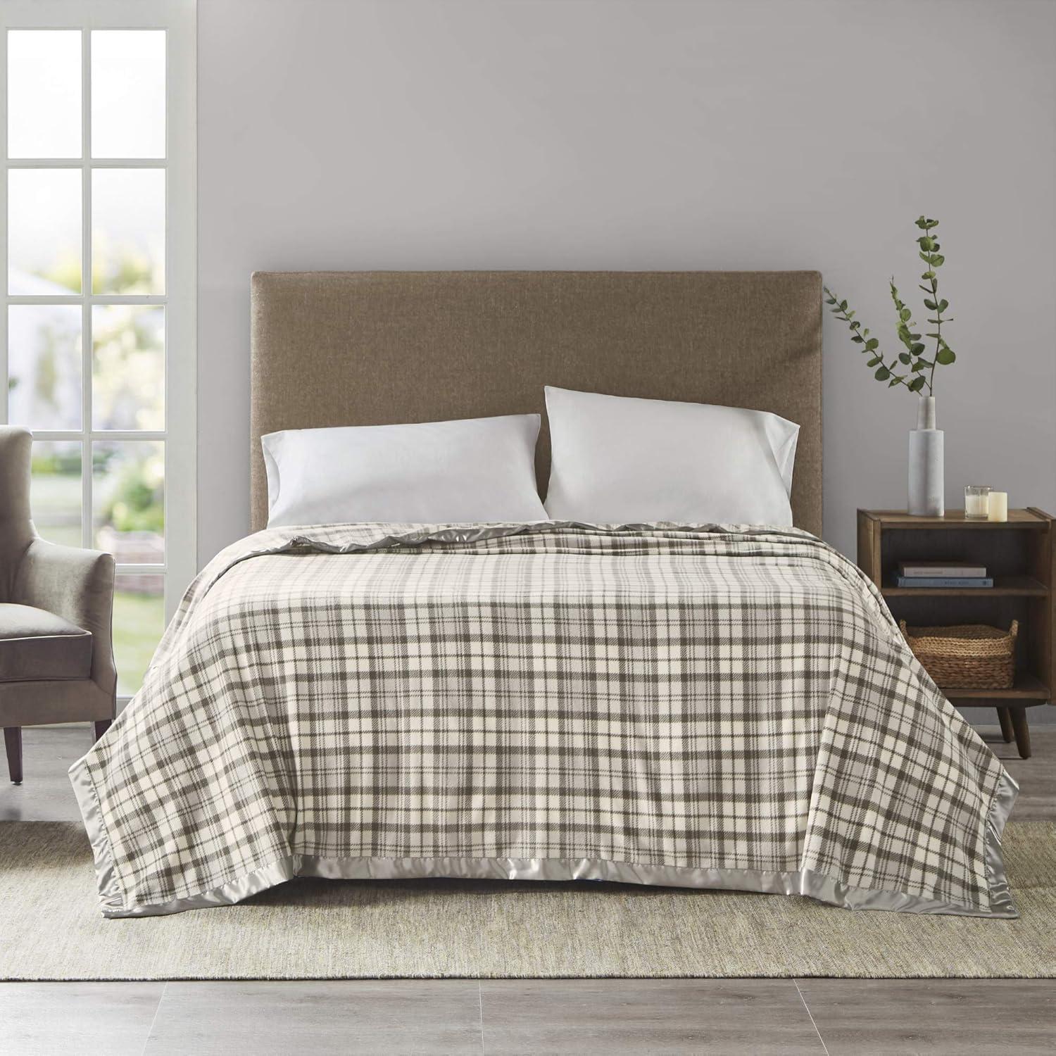 Premium Microfleece Blanket - Unmatched Softness and Luxury | Lightweight and Cozy Year-Round Comfort | Matte Satin Binding for Elegance | Durable and Long-lasting