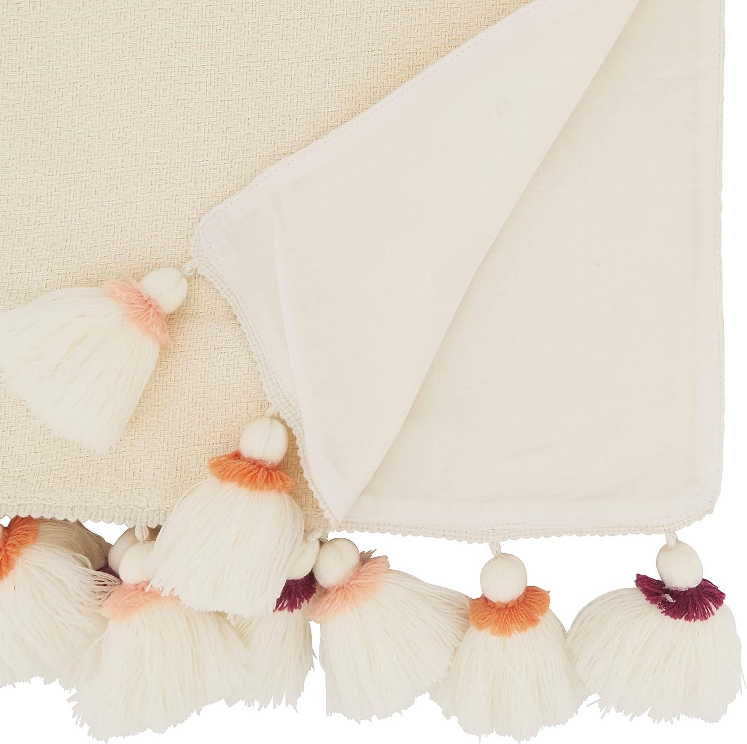 Saro Olivia Collection Cotton Blend Table Runner