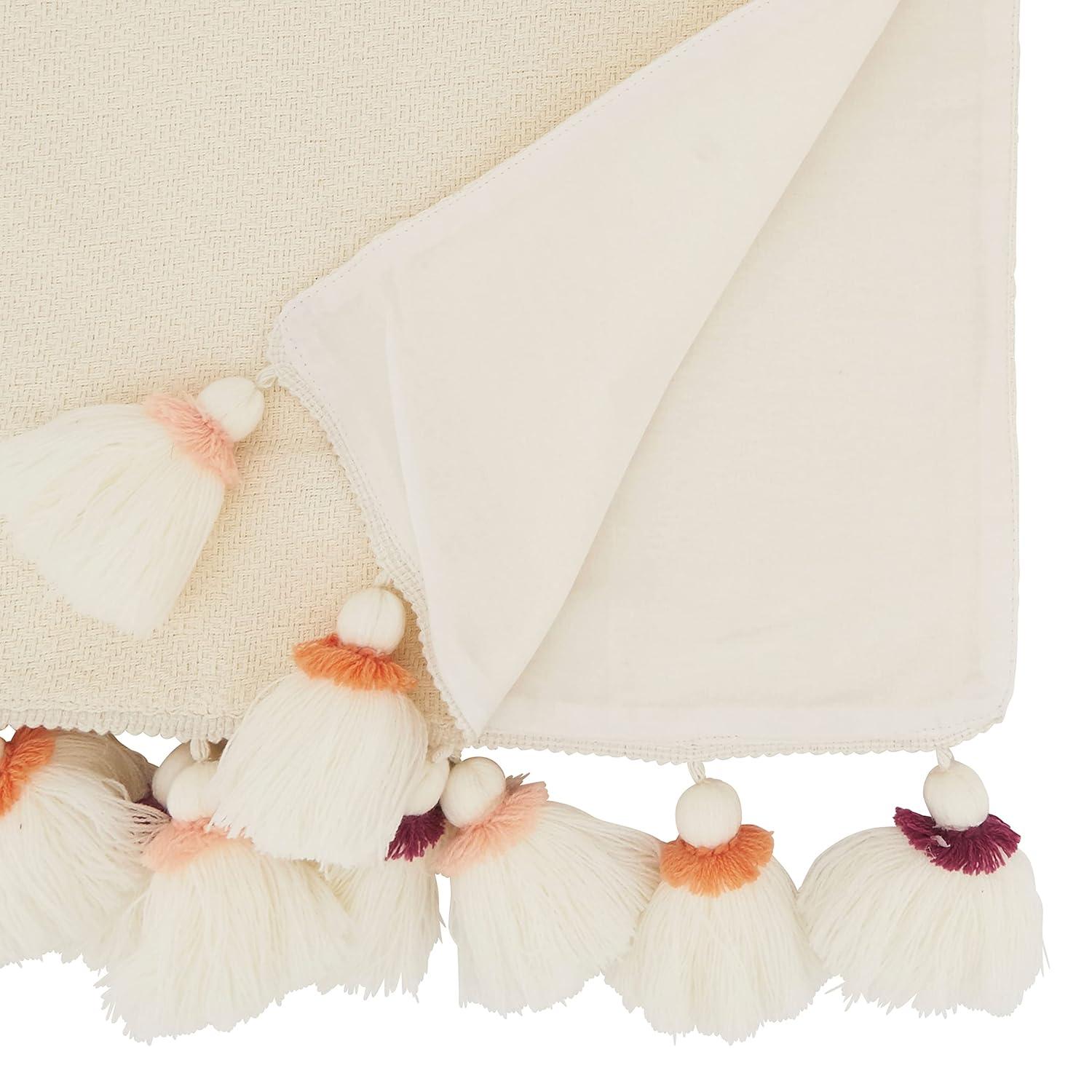 Saro Olivia Collection Cotton Blend Table Runner