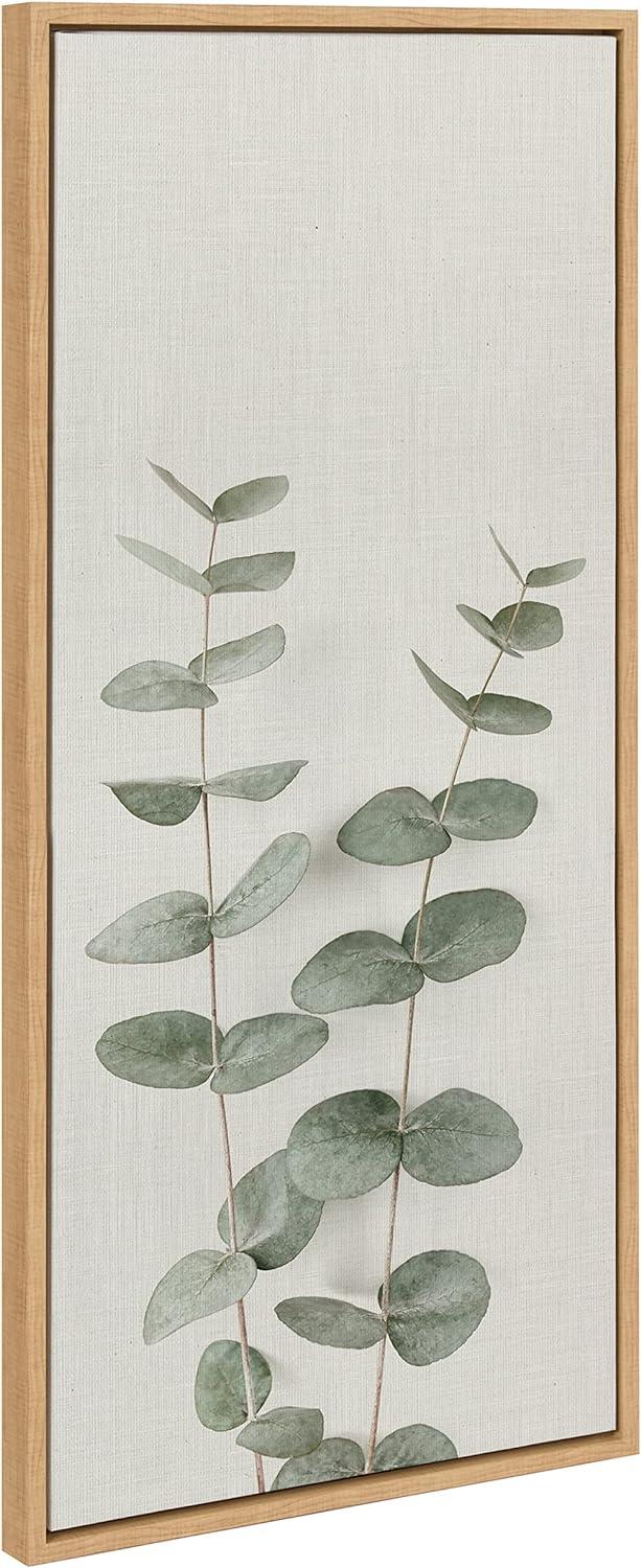 Natural Eucalyptus Botanical II Framed Canvas Art, 18x40