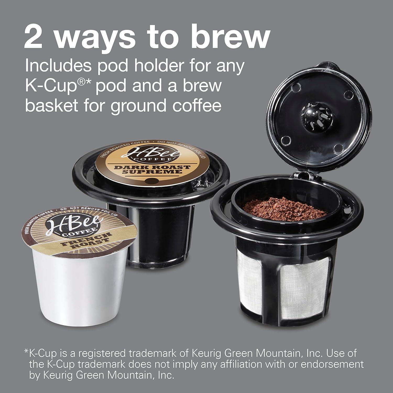 Single-Serve Coffee Maker With 40 Oz. Reservoir