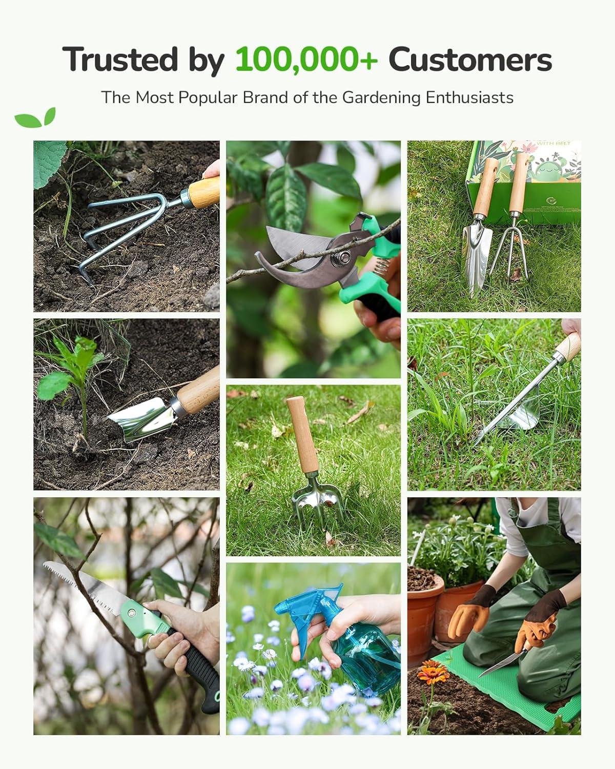 Heavy Duty Gardening Tools with Bag