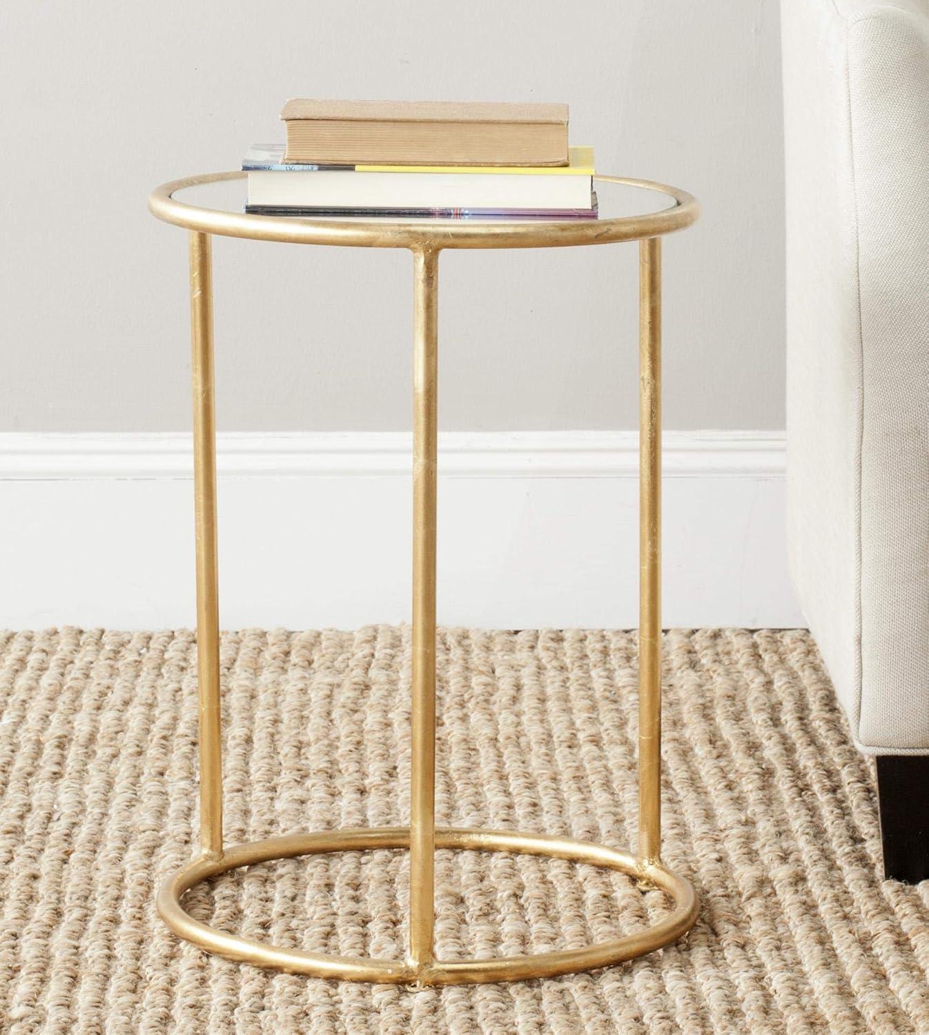 Shay Accent Table - FOX2523B - Gold/Clear - Safavieh Couture