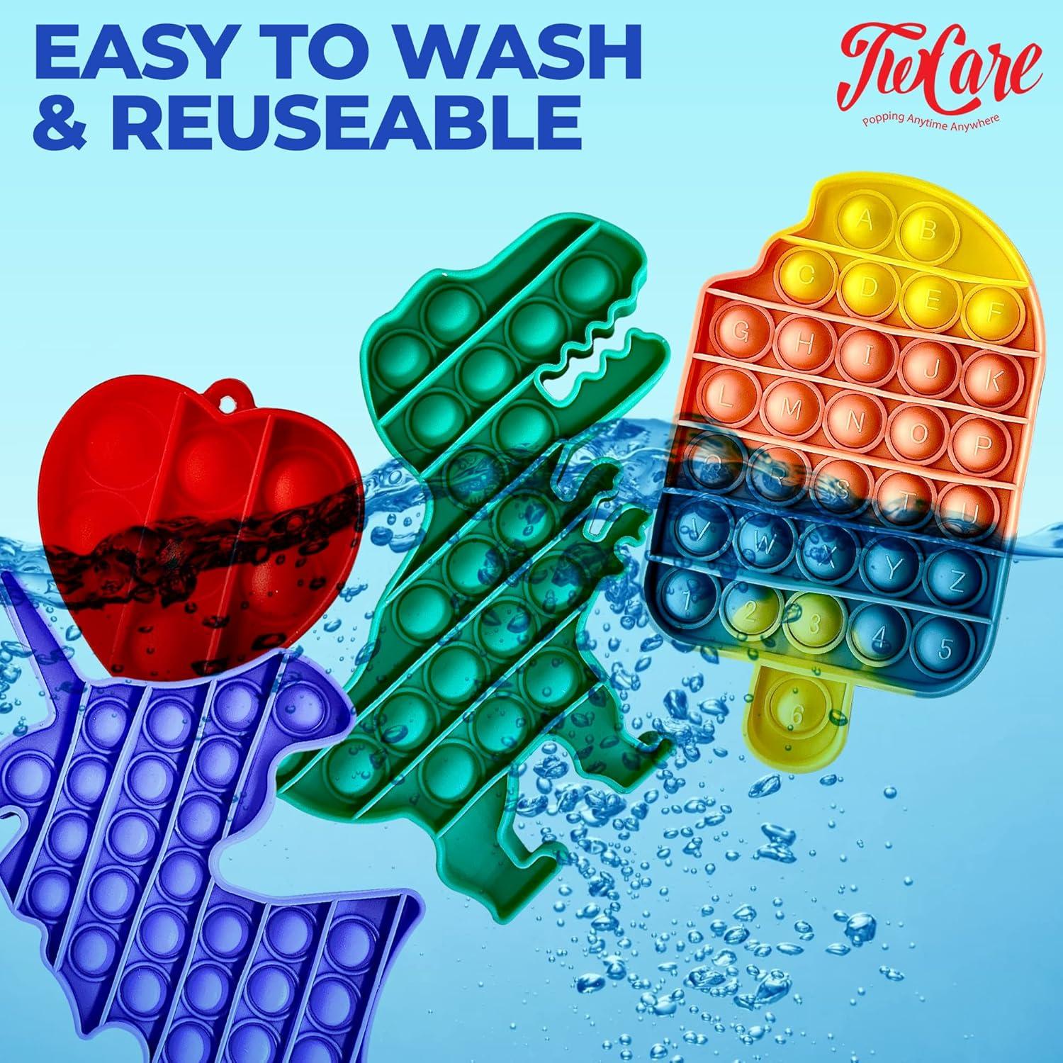 120 Pack Fidget Toys Set,Pop Sensory Party Favors Gifts for Kid Adult Boy Girl ADHD Autism Stress Relief Stocking Stuffers Autistic Bulk Goodie Bag Pinata Filler Treasure Box Classroom Prizes School