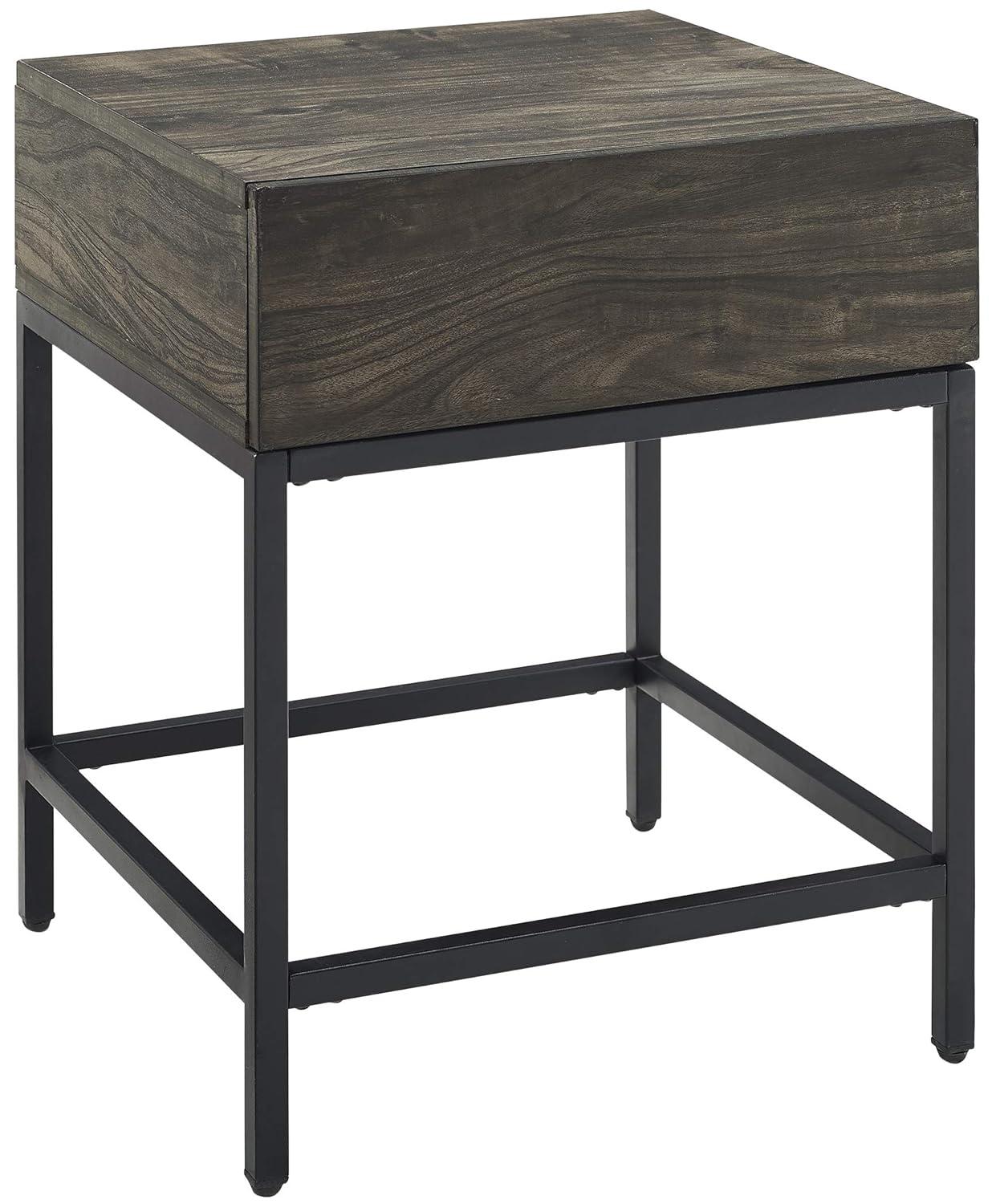 Crosley Jacobsen 1 Drawer End Table in Brown Ash