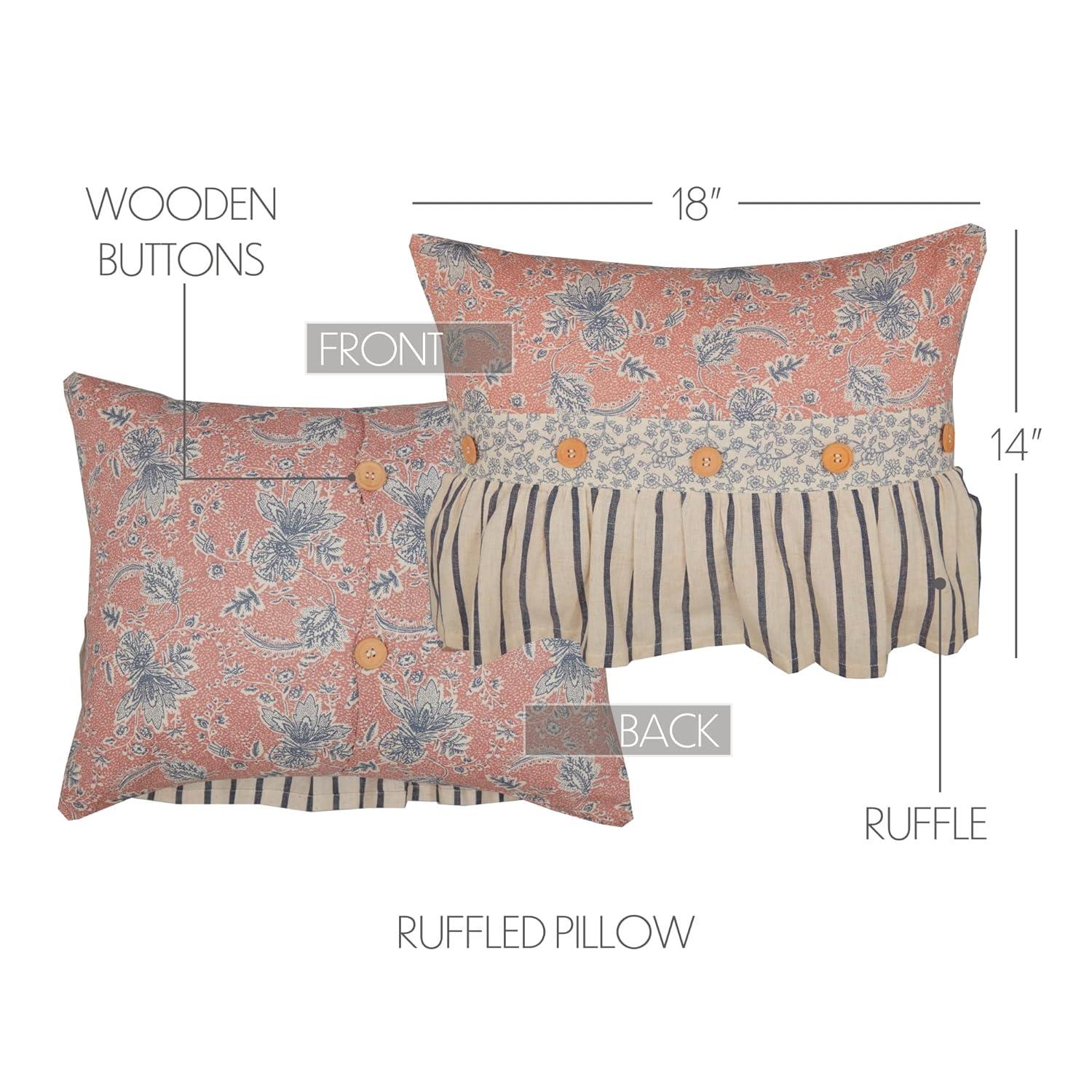 VHC Brands Cotton Reversible Throw Pillow