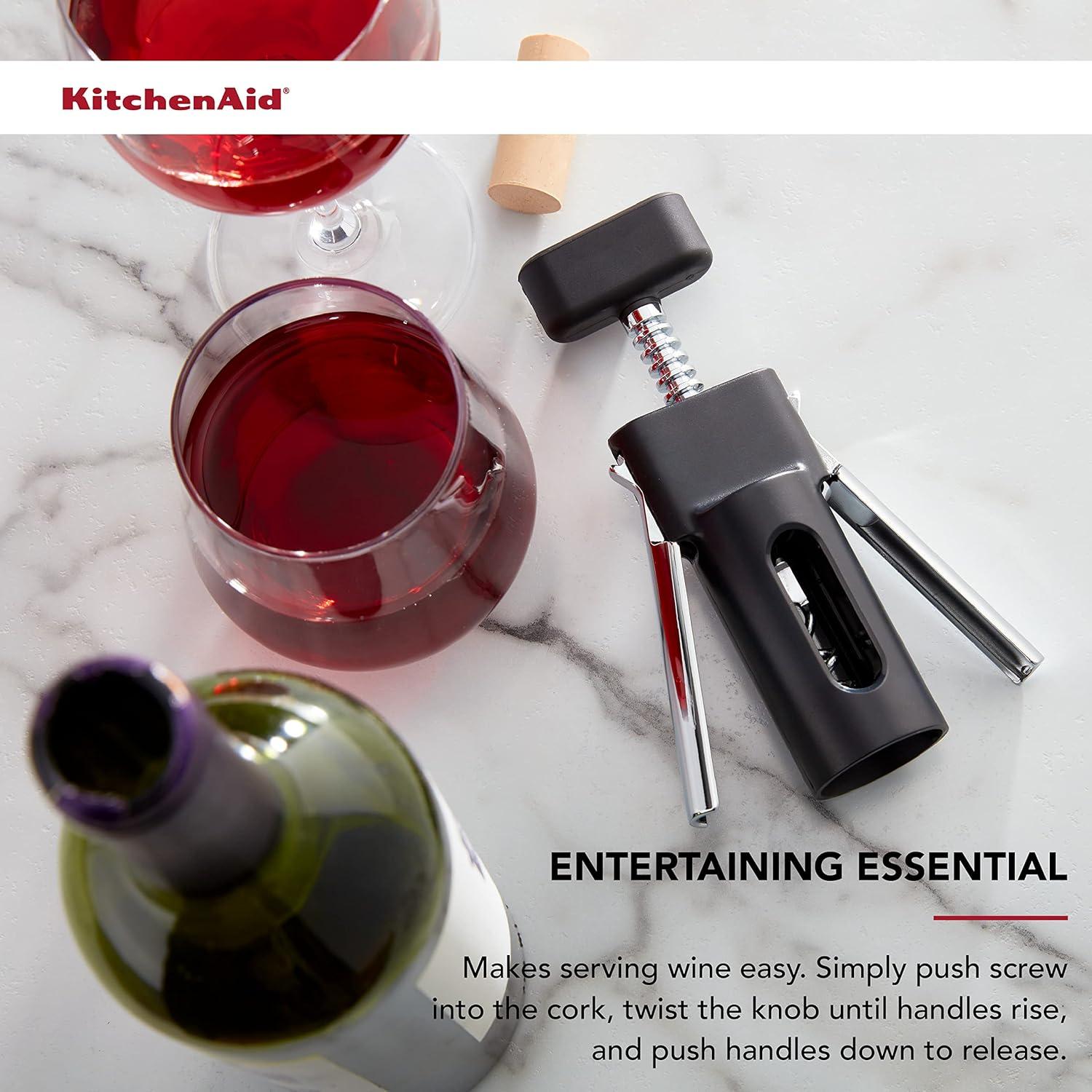 KitchenAid® KitchenAid® Winged Corkscrew, 6.6-Inch, Black