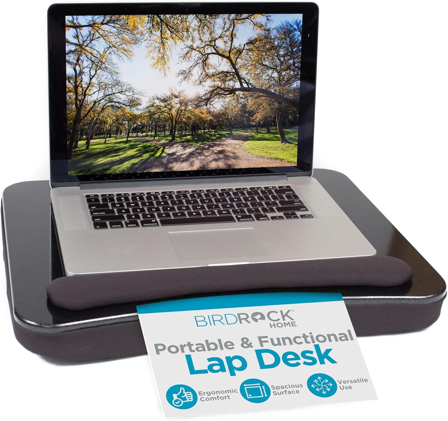 Sofia + Sam All Purpose Lap Desk Bed Table with Memory Foam - Black