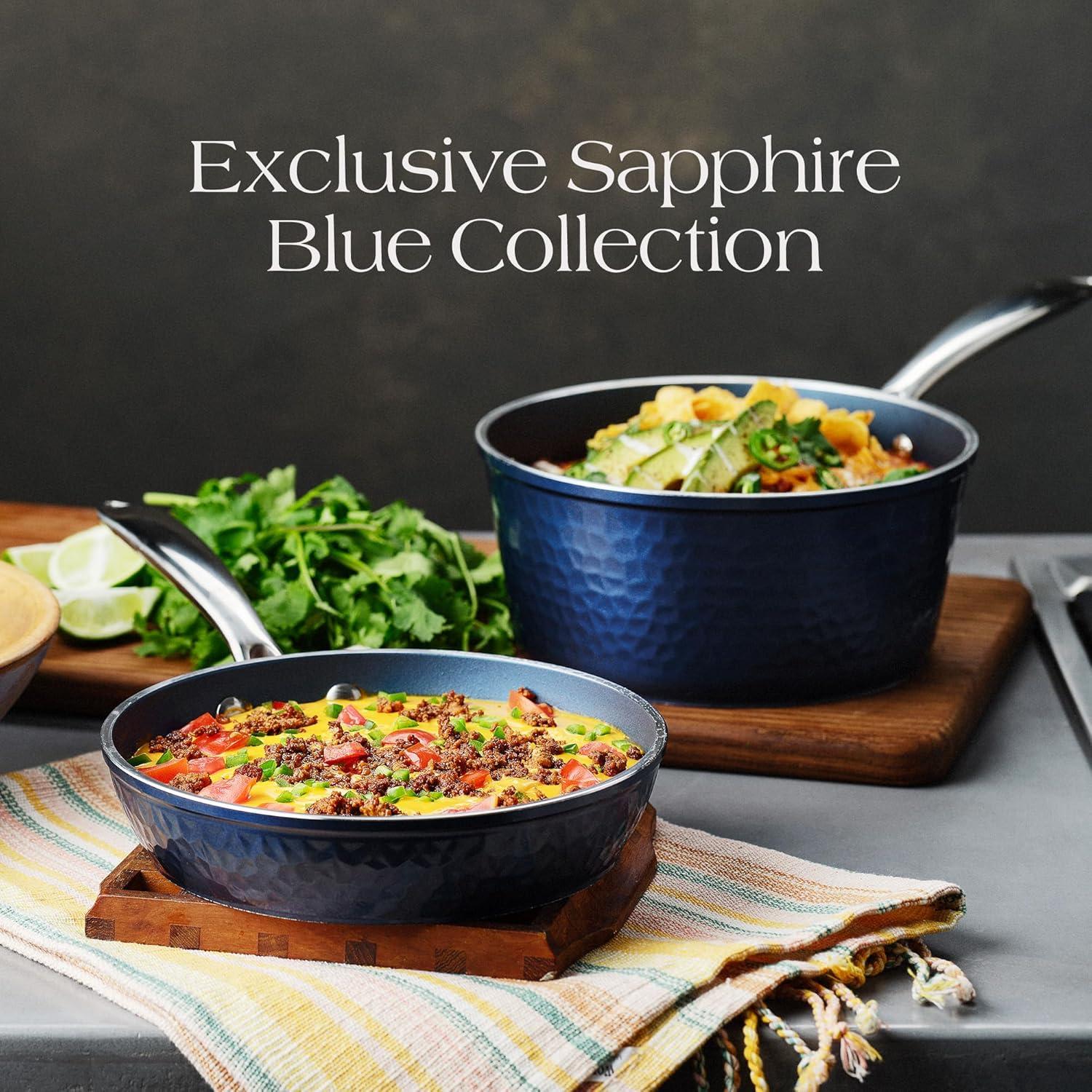 Orgreenic Ceramic Nonstick 6-PC Sauté & Frying Pan Set, 8", 10",12" with Glass Lids