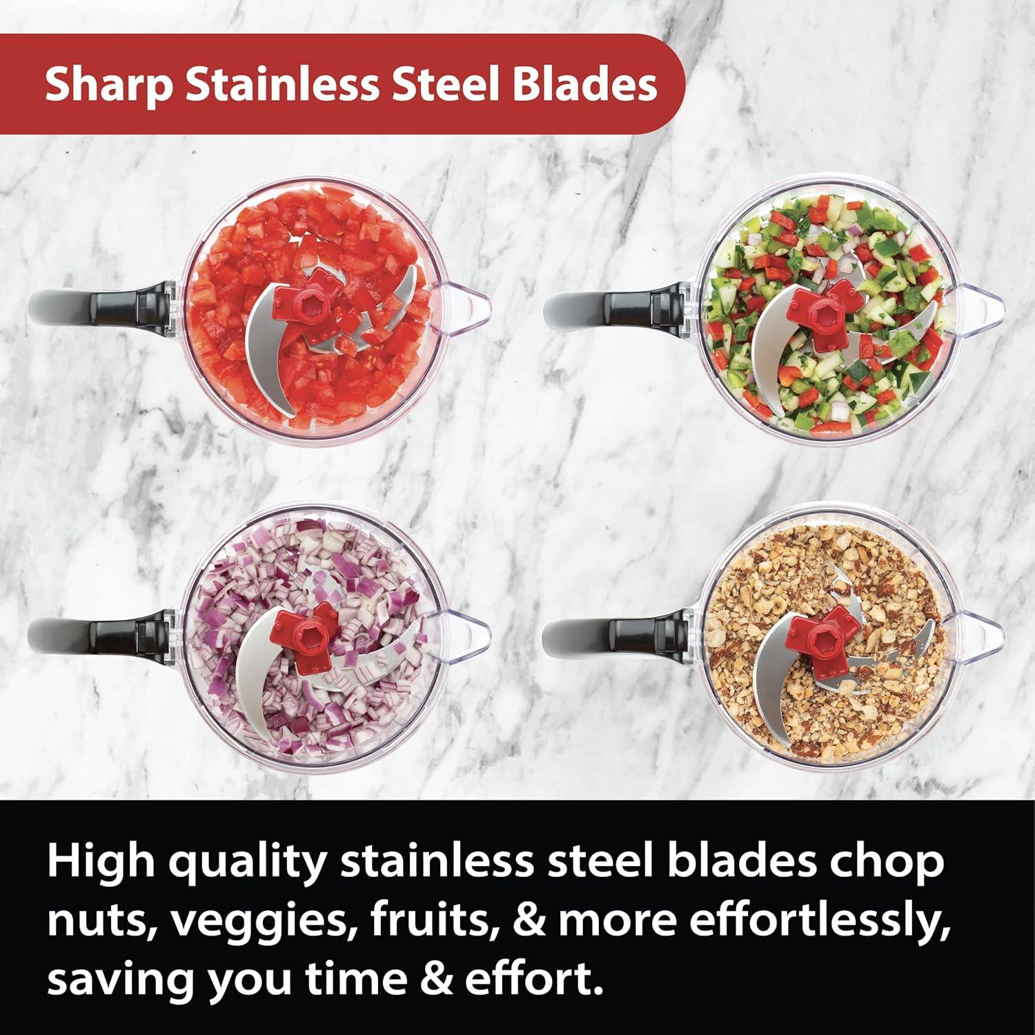 The Crank Chop Food Chopper and Processor XL, The Best Vegetable Chopper for Homemade Salsa and Dicing Ingredients Perfectly