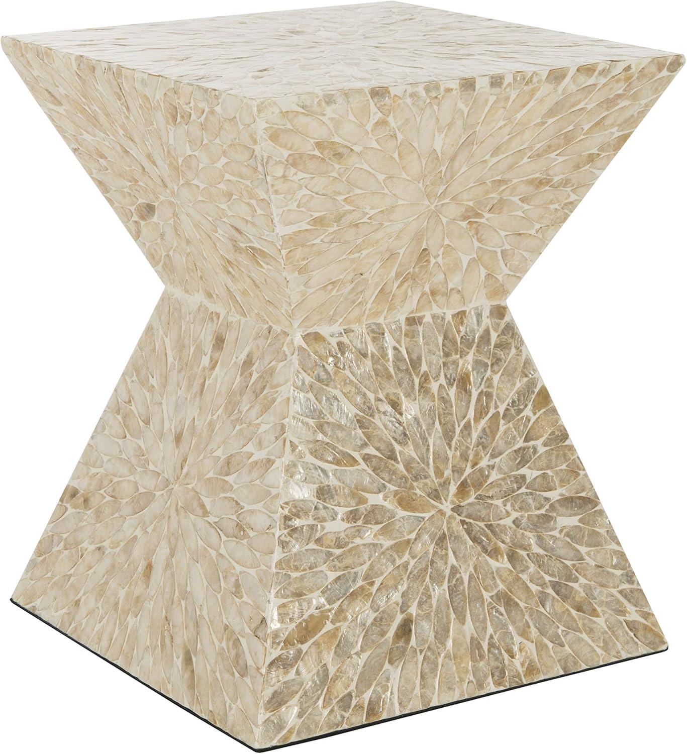 Calypso Sunburst Mosaic Stool - Multi/Beige - Safavieh