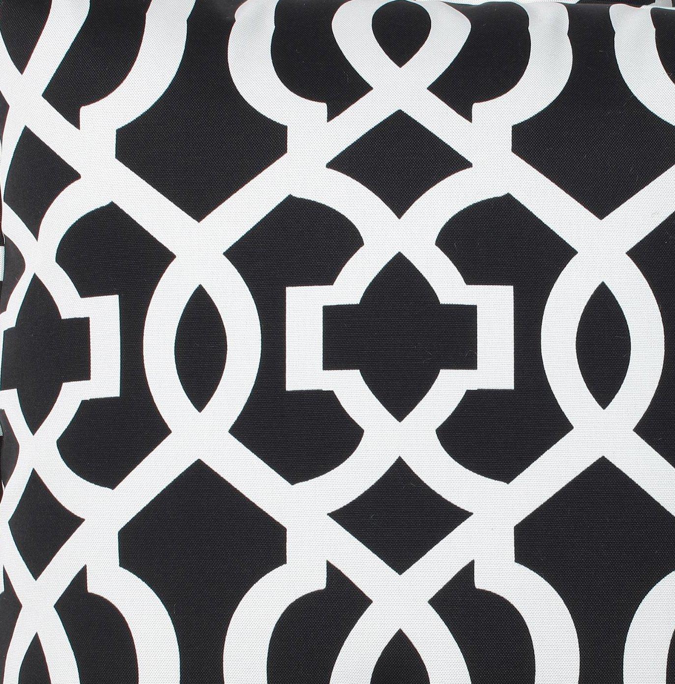 Pillow Perfect New Geo Geometric Indoor/Outdoor Reversible Throw Pillow (Set of 2)