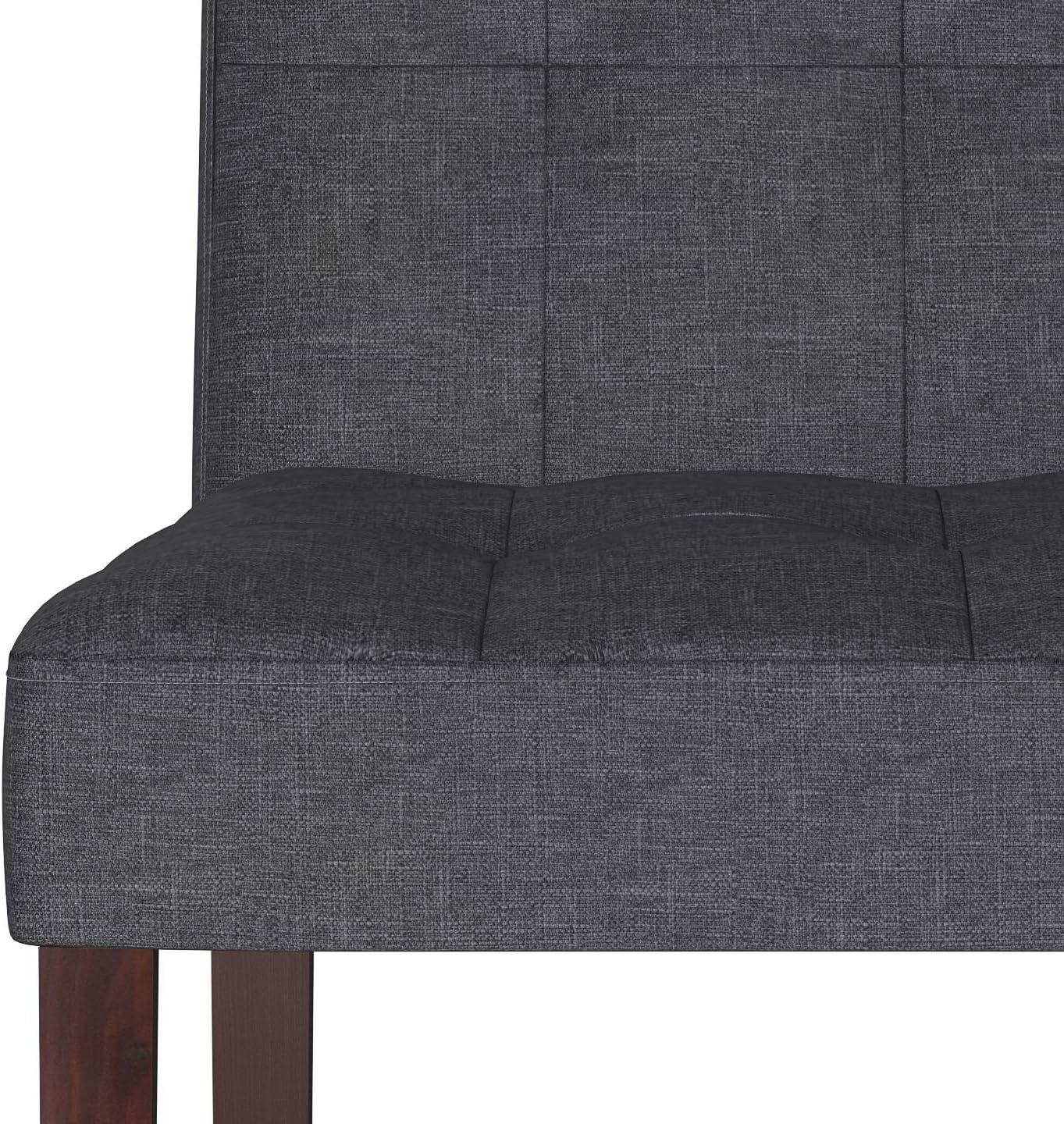 Andover Tufted Upholstered Parsons Chair in Gray