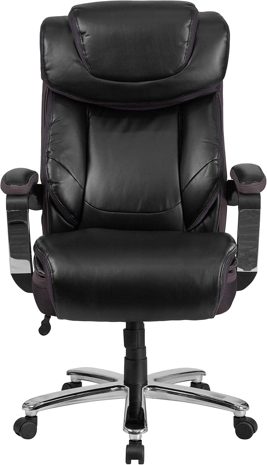 Esmeralda Big & Tall LeatherSoft Ergonomic Office Chair with Headrest and Armrests