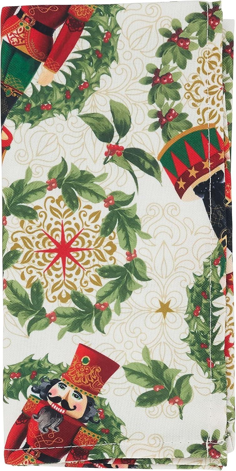 Nutcracker Design Red and Green Holiday Napkins Set of 4