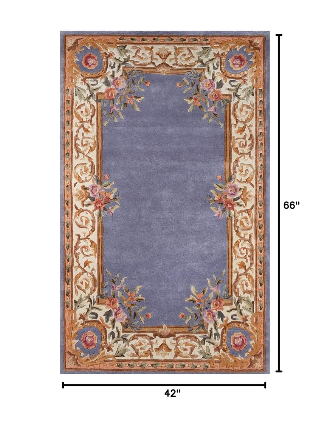Momeni Transitional Rectangle Area Rug, Blue, 3'6" X 5'6"