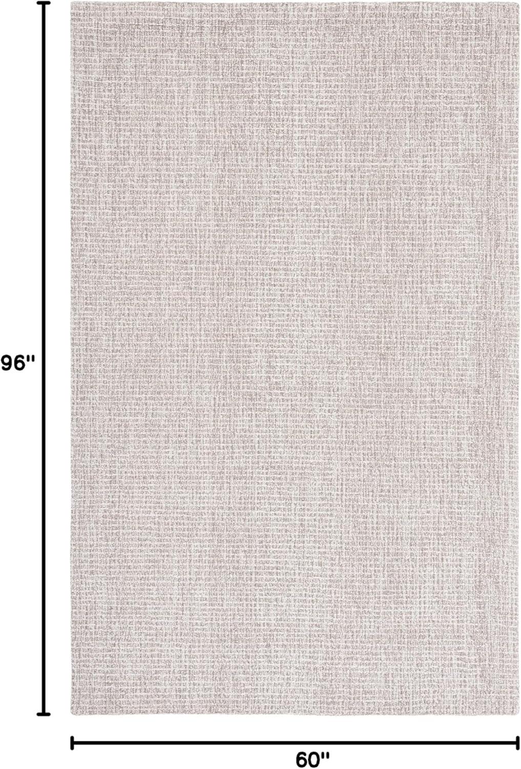 Abstract ABT468 Handmade Indoor Area Rug - Ivory/Grey - 5'x8' - Safavieh