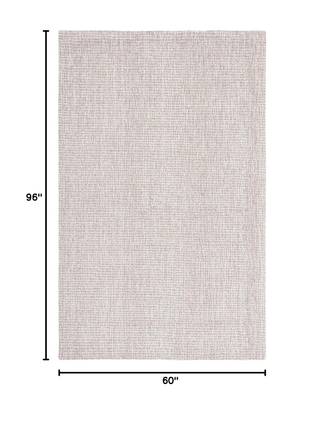 Abstract ABT468 Handmade Indoor Area Rug - Ivory/Grey - 5'x8' - Safavieh