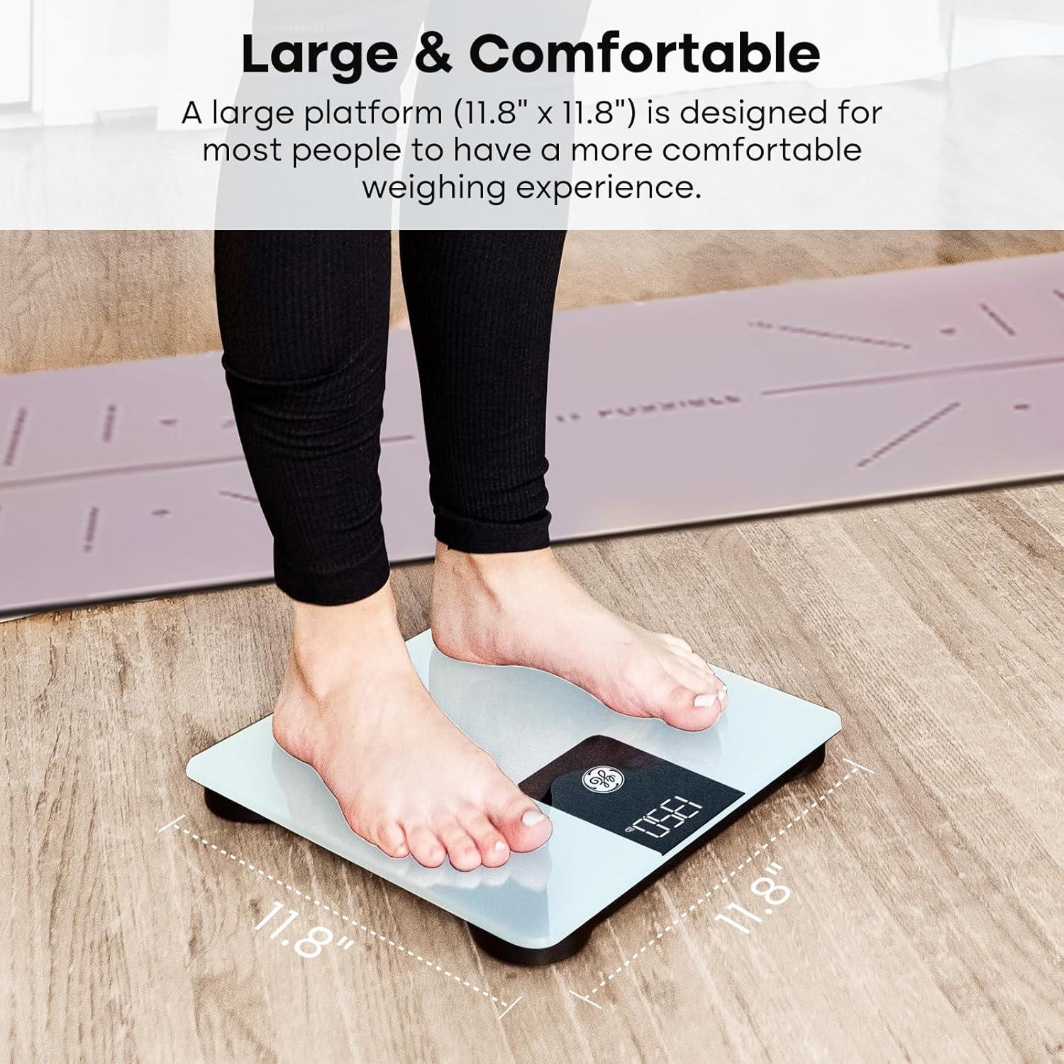 White Digital Smart Floor Scale with Body Analysis