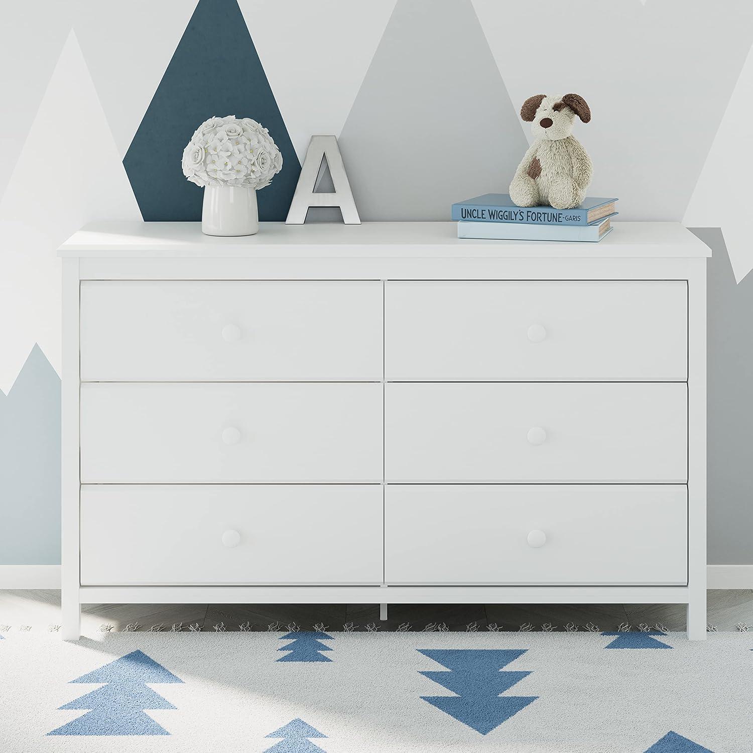 Alpine 6 Drawer Double Dresser