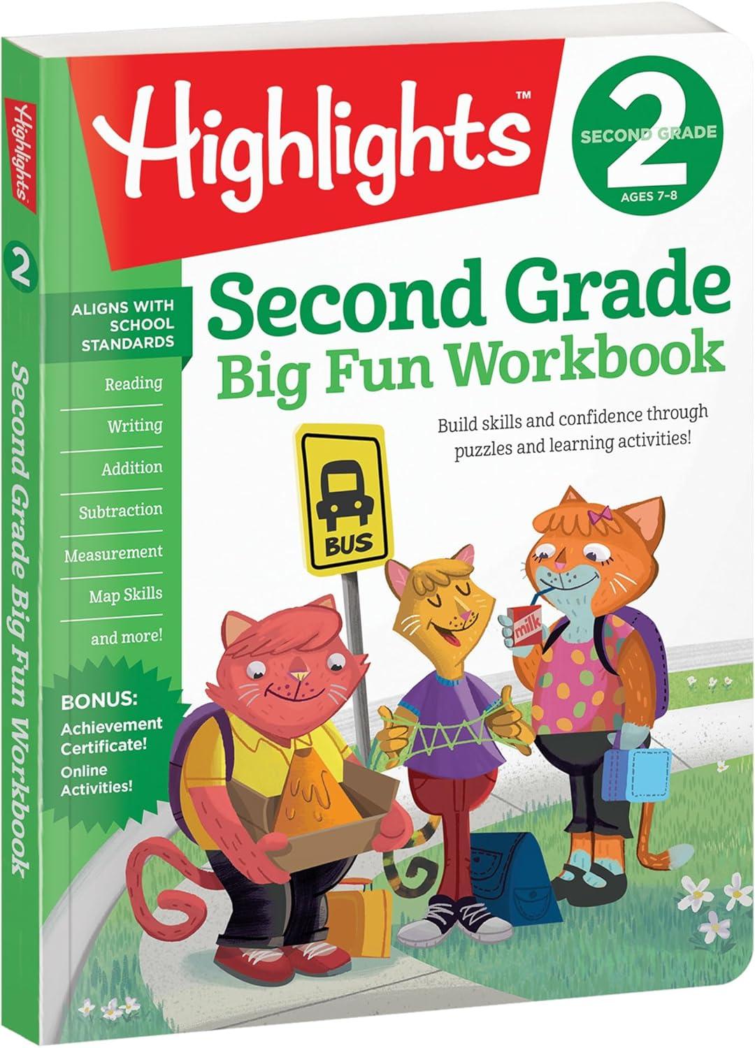 Second Grade Big Fun Workbook - (Highlights Big Fun Workbooks) (Paperback)