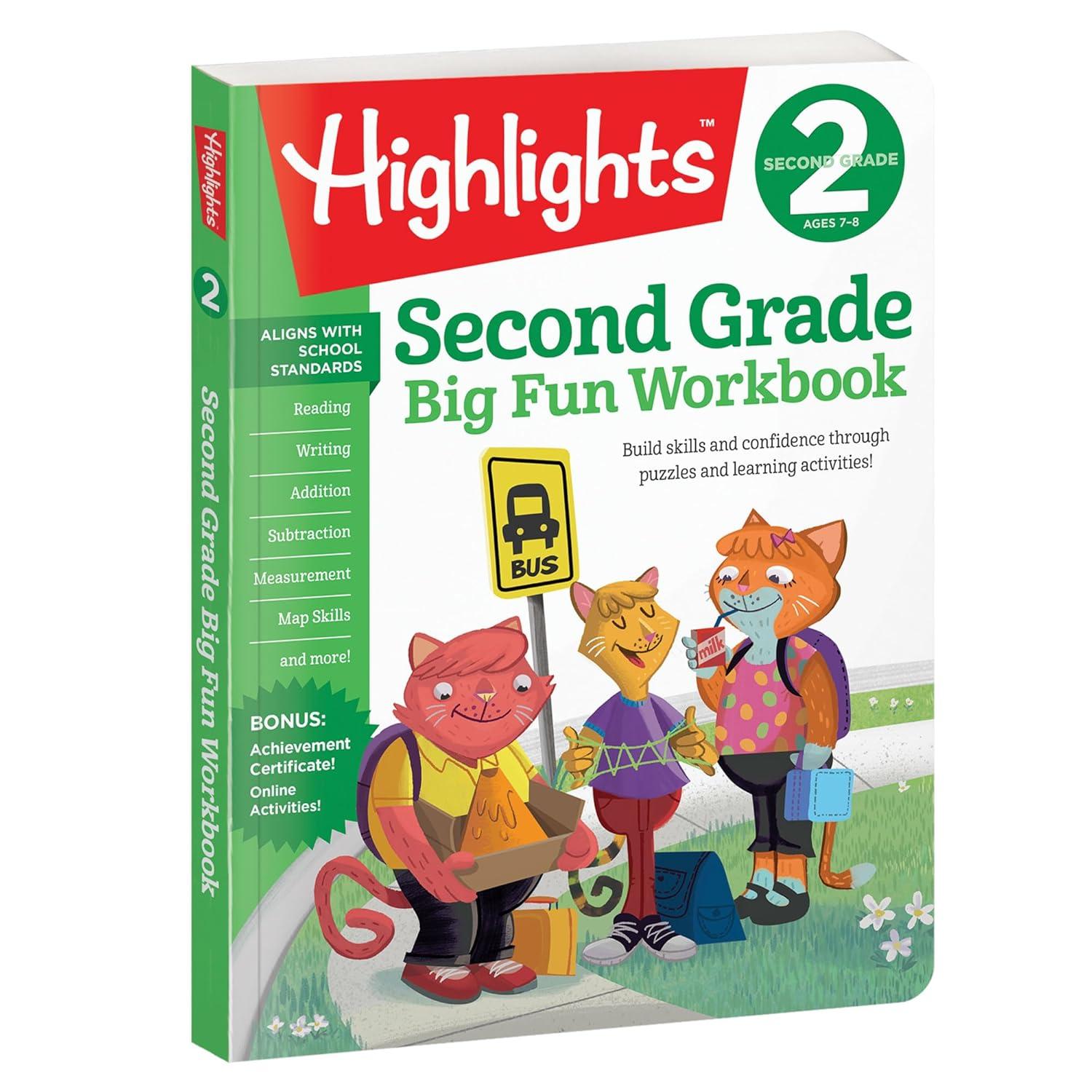 Second Grade Big Fun Workbook - (Highlights Big Fun Workbooks) (Paperback)