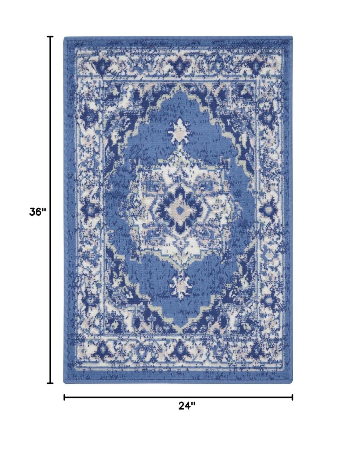 Nourison Whimsicle WHS03 Indoor only Area Rug - Navy 2' x 3'