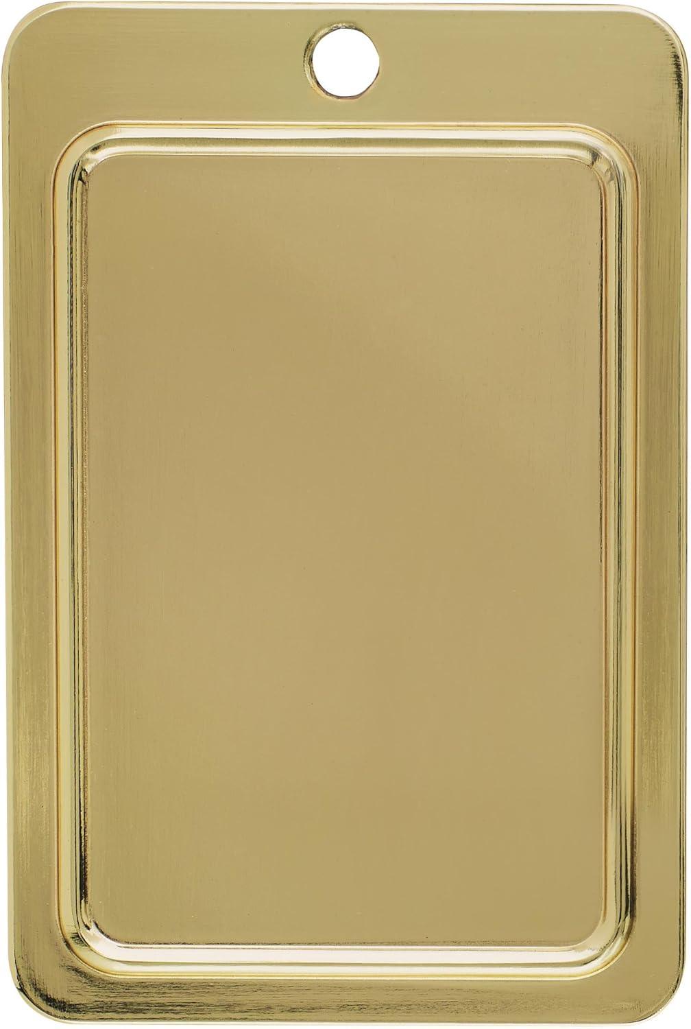 Polished Brass 3-Inch Modern Cabinet Pull with Mounting Hardware