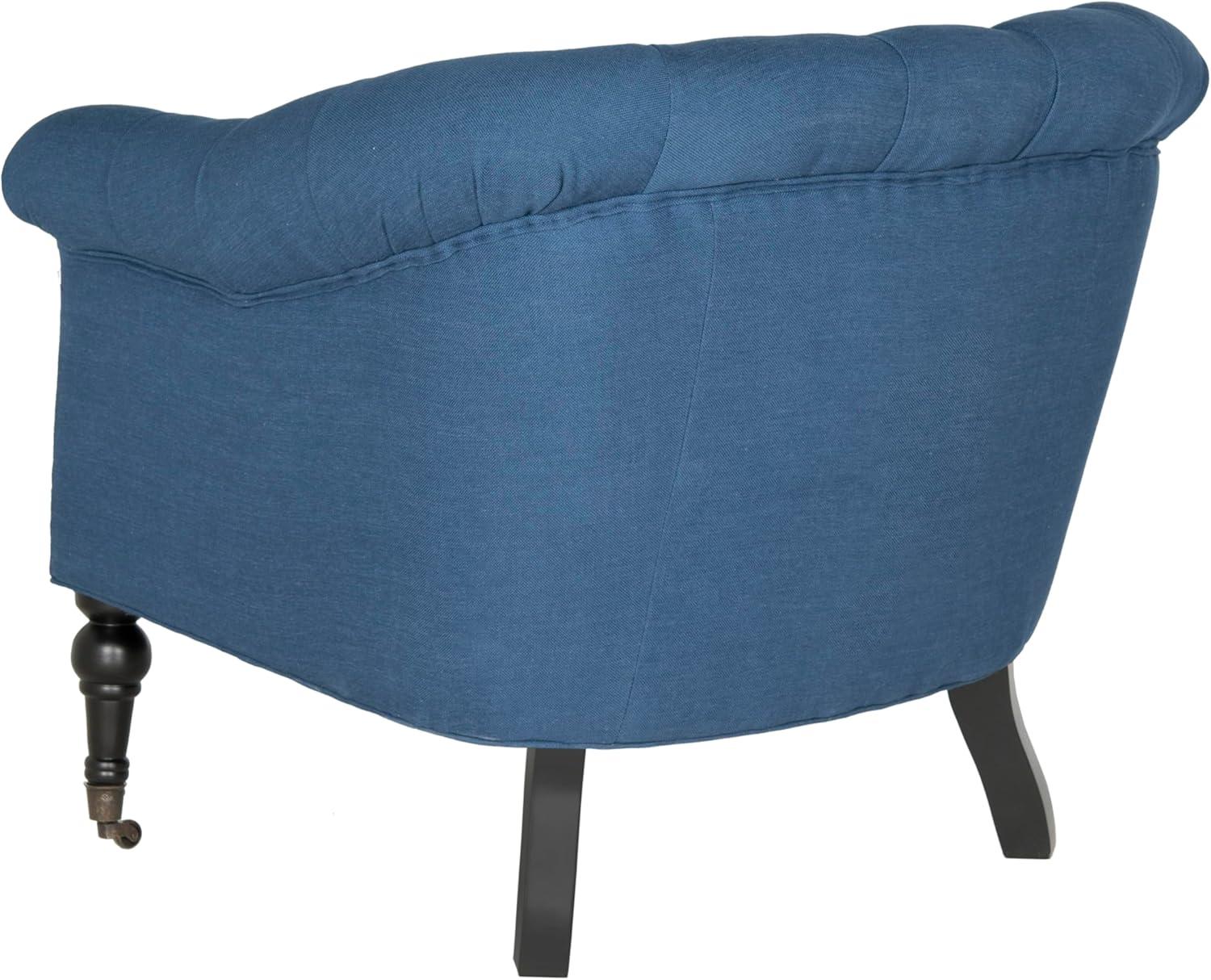 SAFAVIEH Nicolas Tufted Club Chair Steel Blue