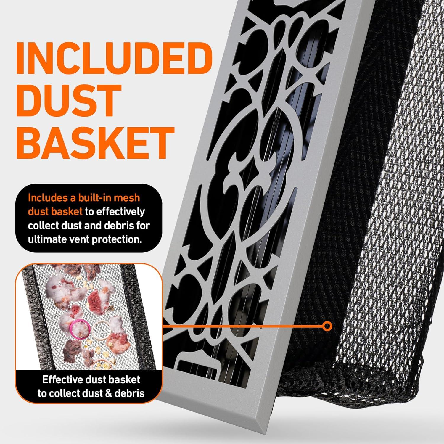 Home Intuition Victorian Floor Vent Cover Register With Mesh Net