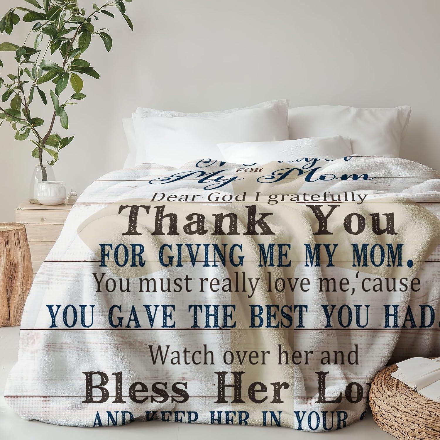 Heartfelt Prayer Lightweight Polyester Throw Blanket 60 x 50 inch
