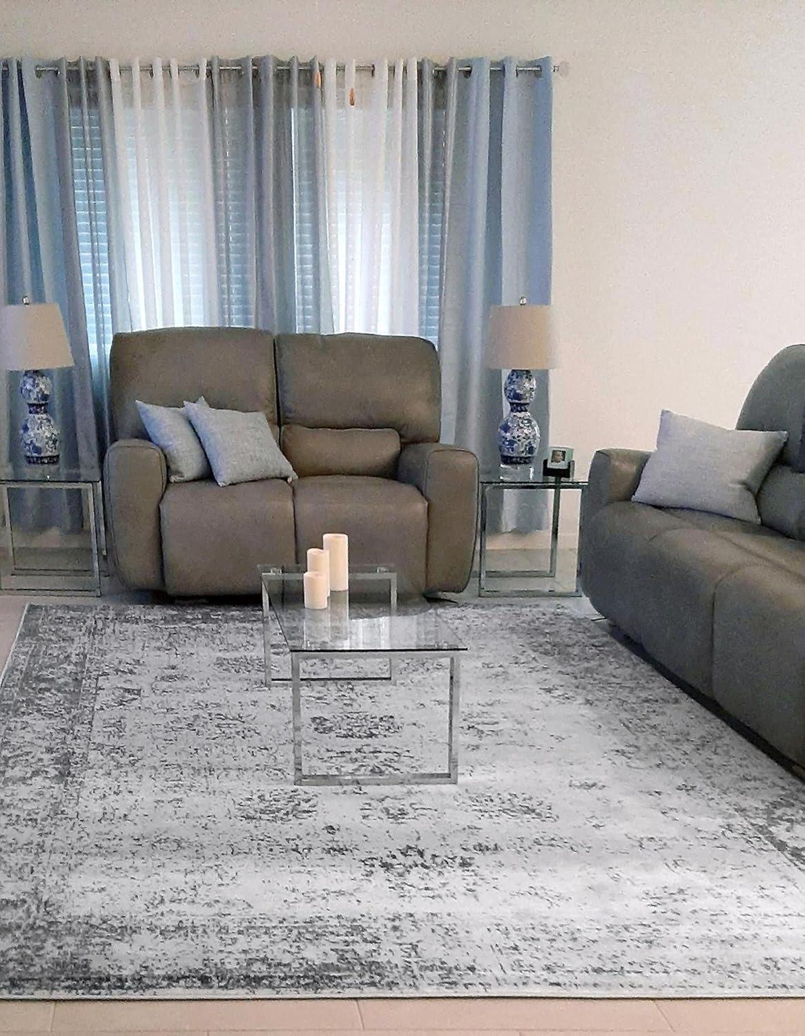 Unique Loom 8' 0 x 10' 0 Sofia Casino Gray Area Rug