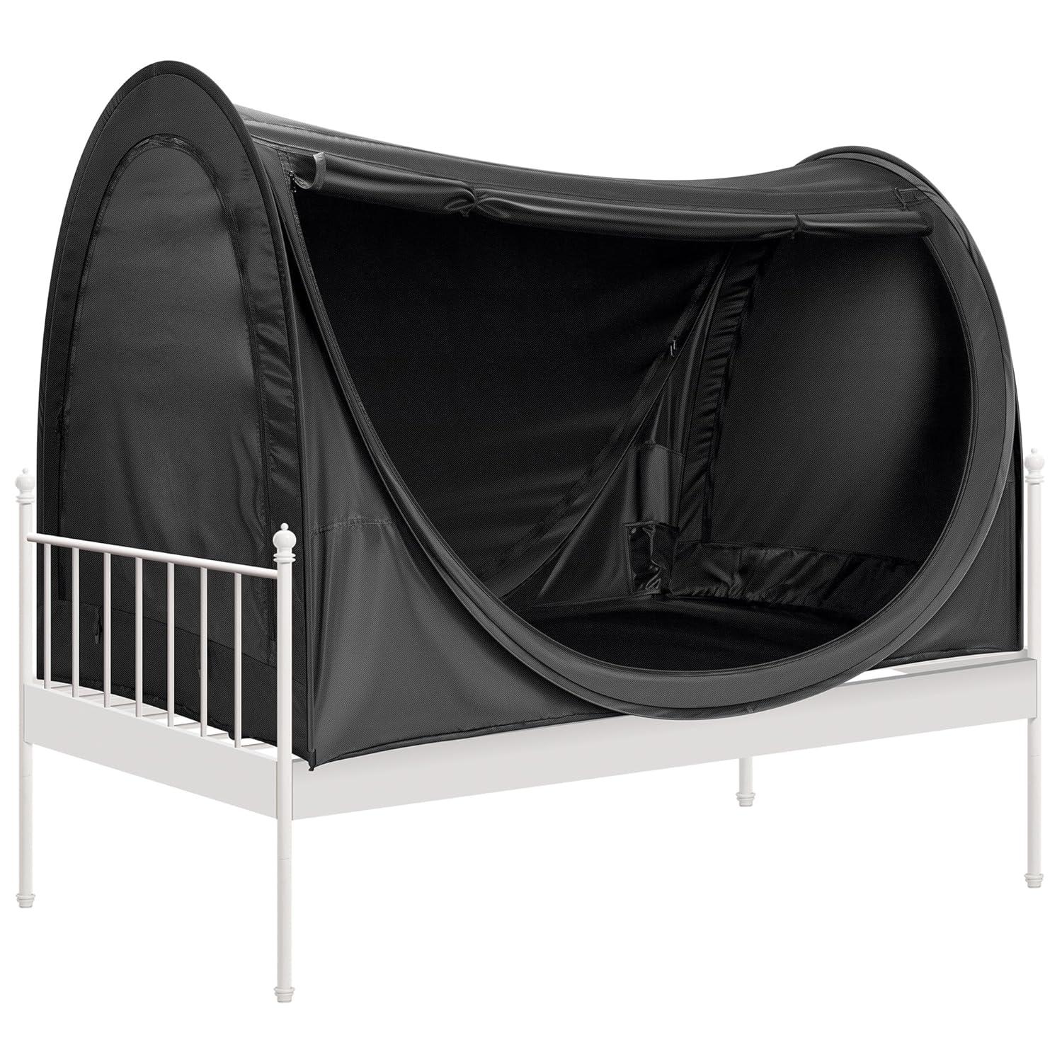 Polyester Pop-Up Privacy Bed Canopy Twin Size