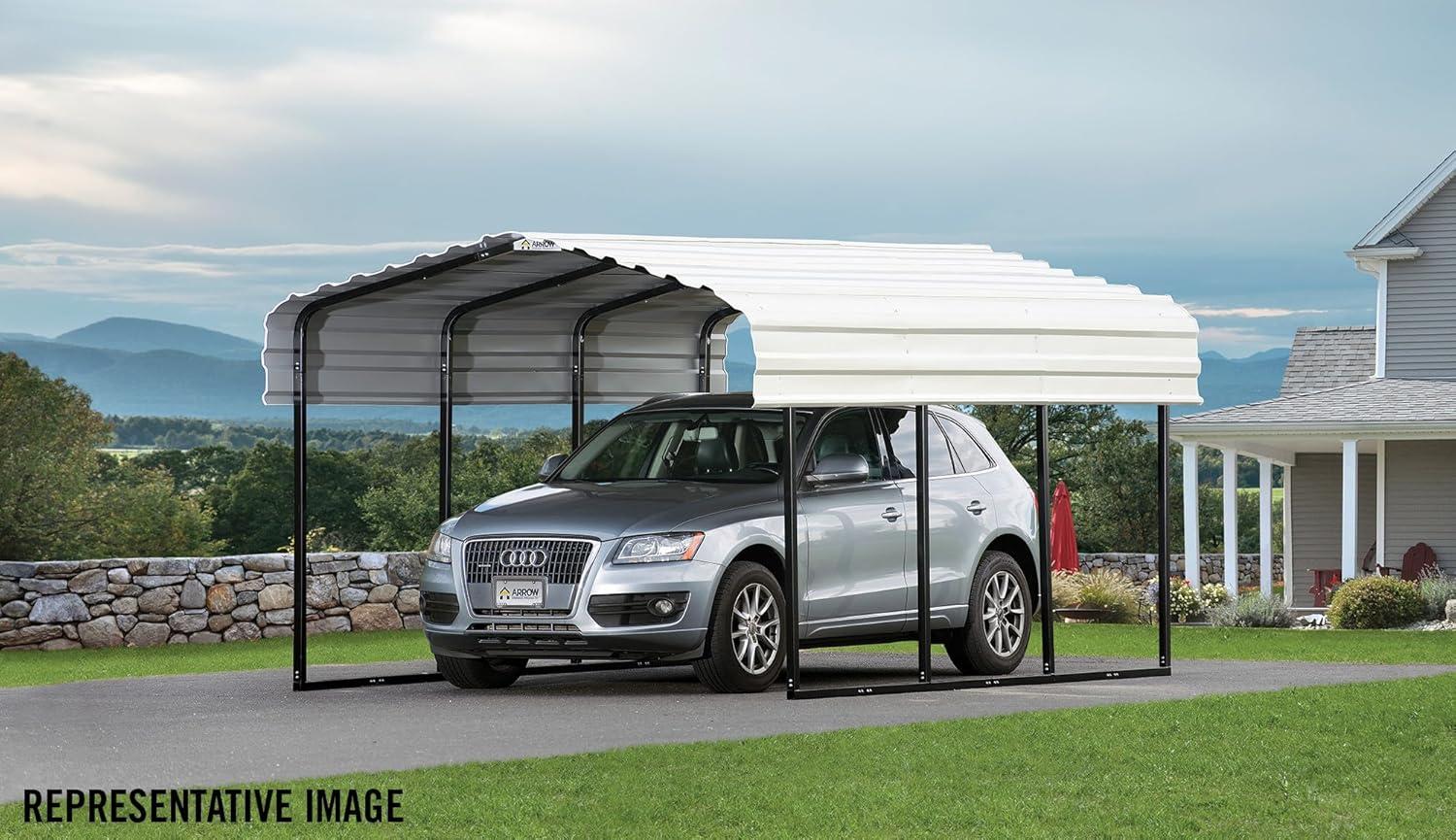 Arrow Arrow Galvanized Steel Carport