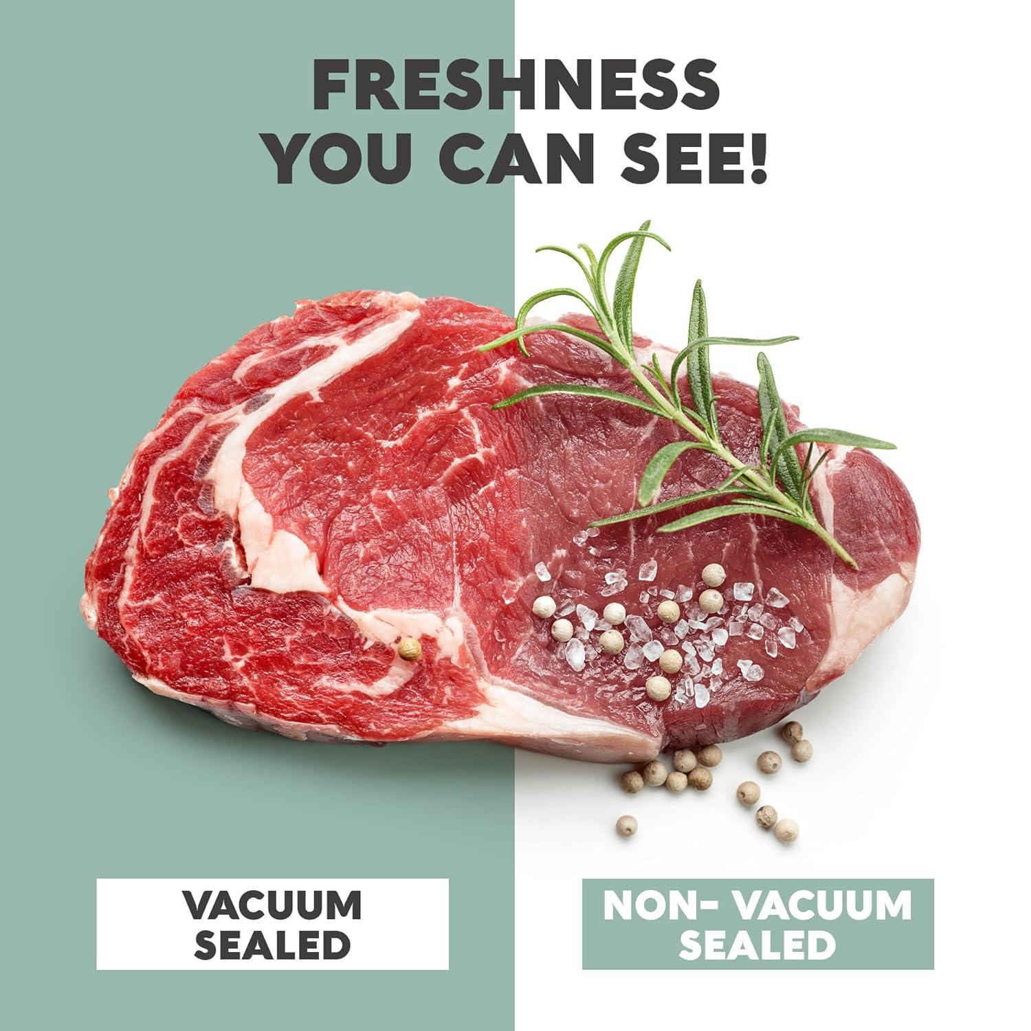 Avid Armor Vacuum Sealer Bags for Food, 11''x50' & 8''x50' Vacuum Heat-Seal Rolls, 100ft Food Saver Bags