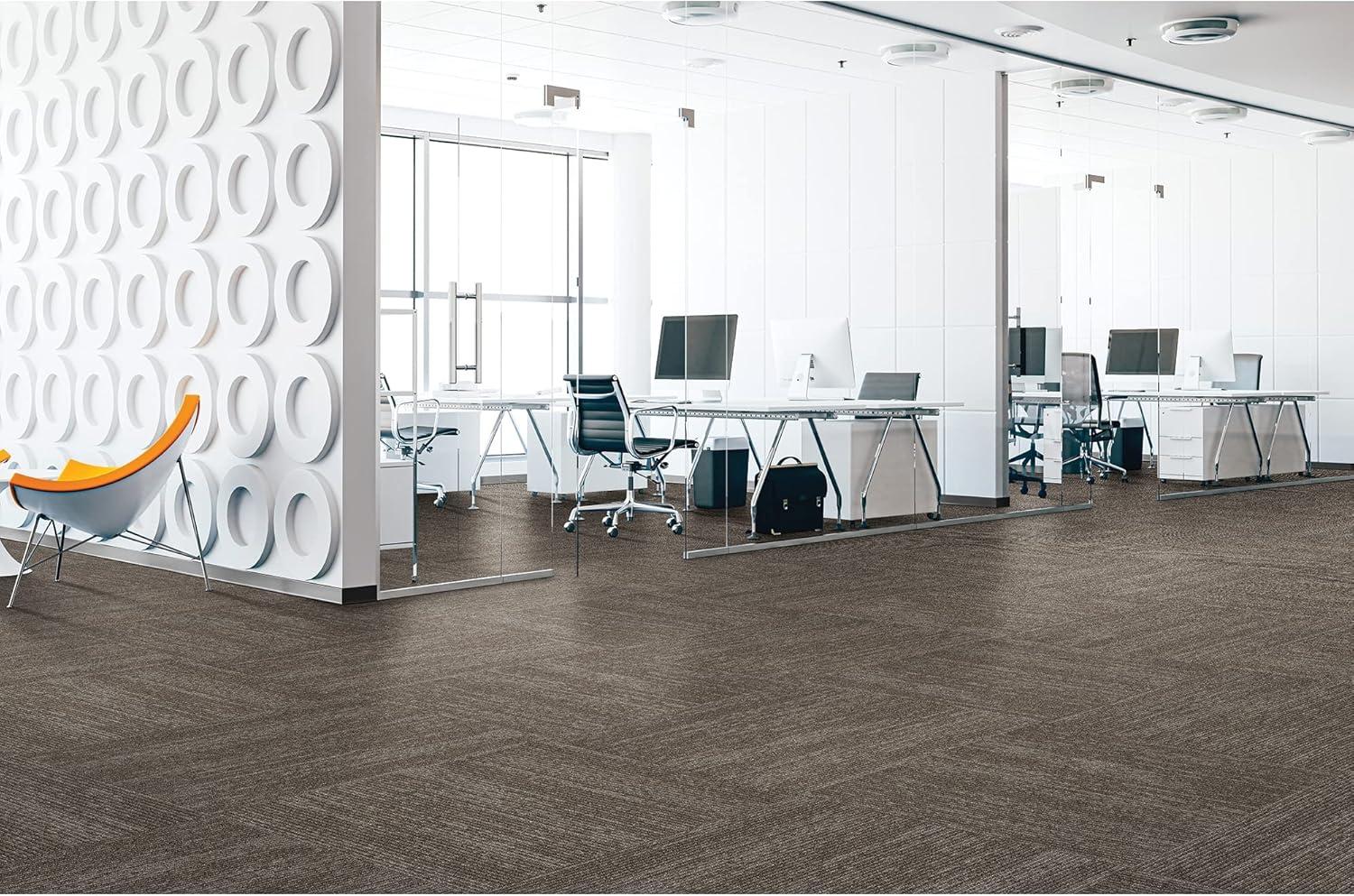 Mohawk Elite 24" x 24" Nylon Fiber Carpet Tiles (96 sqft per carton-24 Tiles)