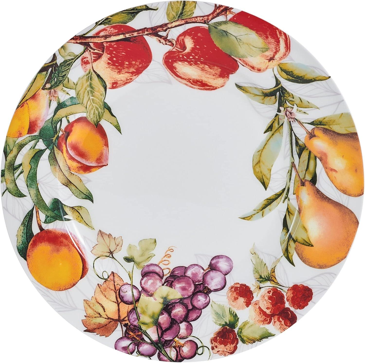 Orchard Floral Porcelain 12-Piece Dinnerware Set, Service for 4