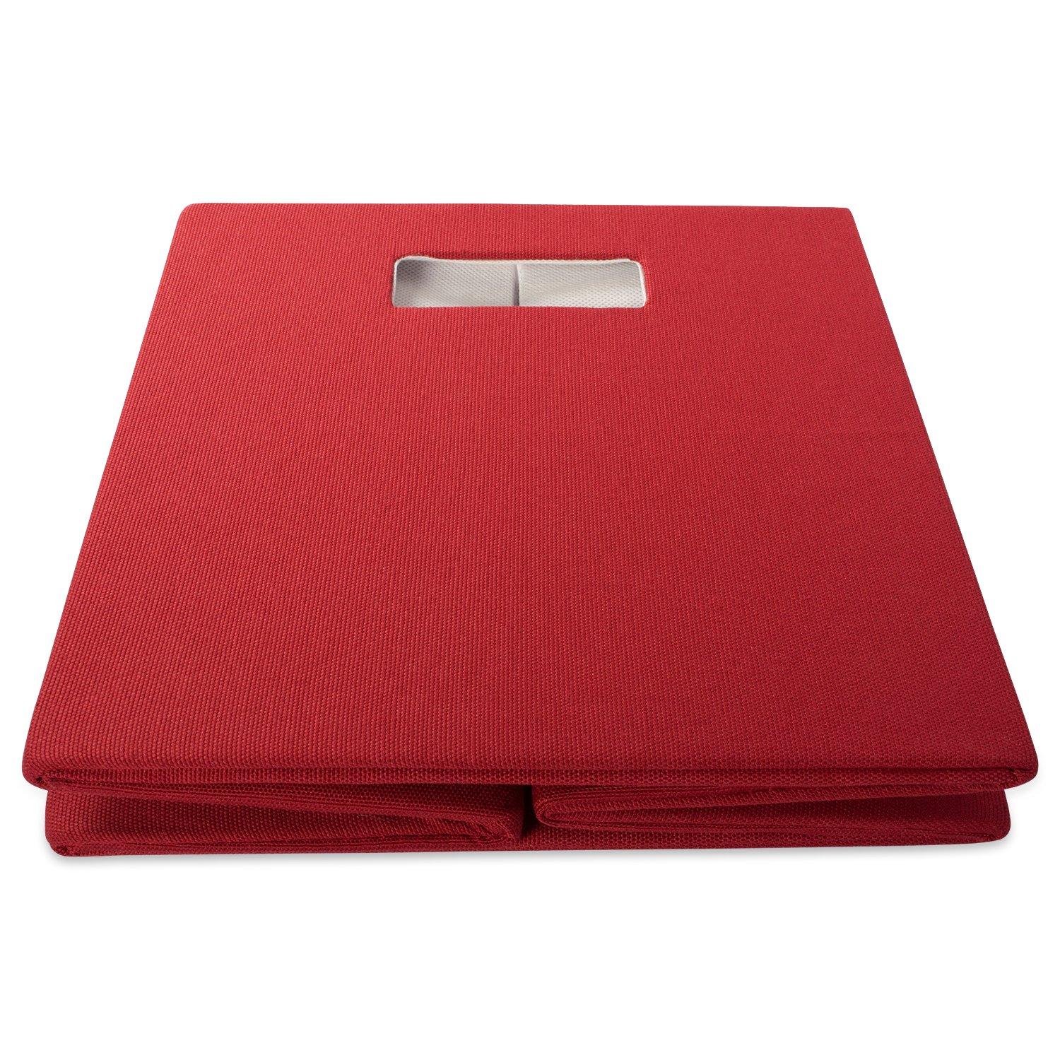 Polyester Cube Solid Rust Square 11x11x11