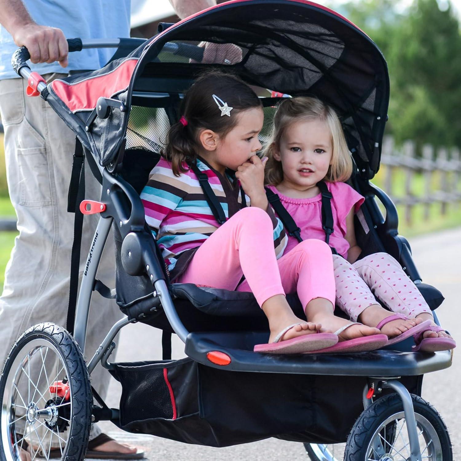 Baby Trend Baby Trend Foldable 3 Wheel Multi-Child Stroller with Storage