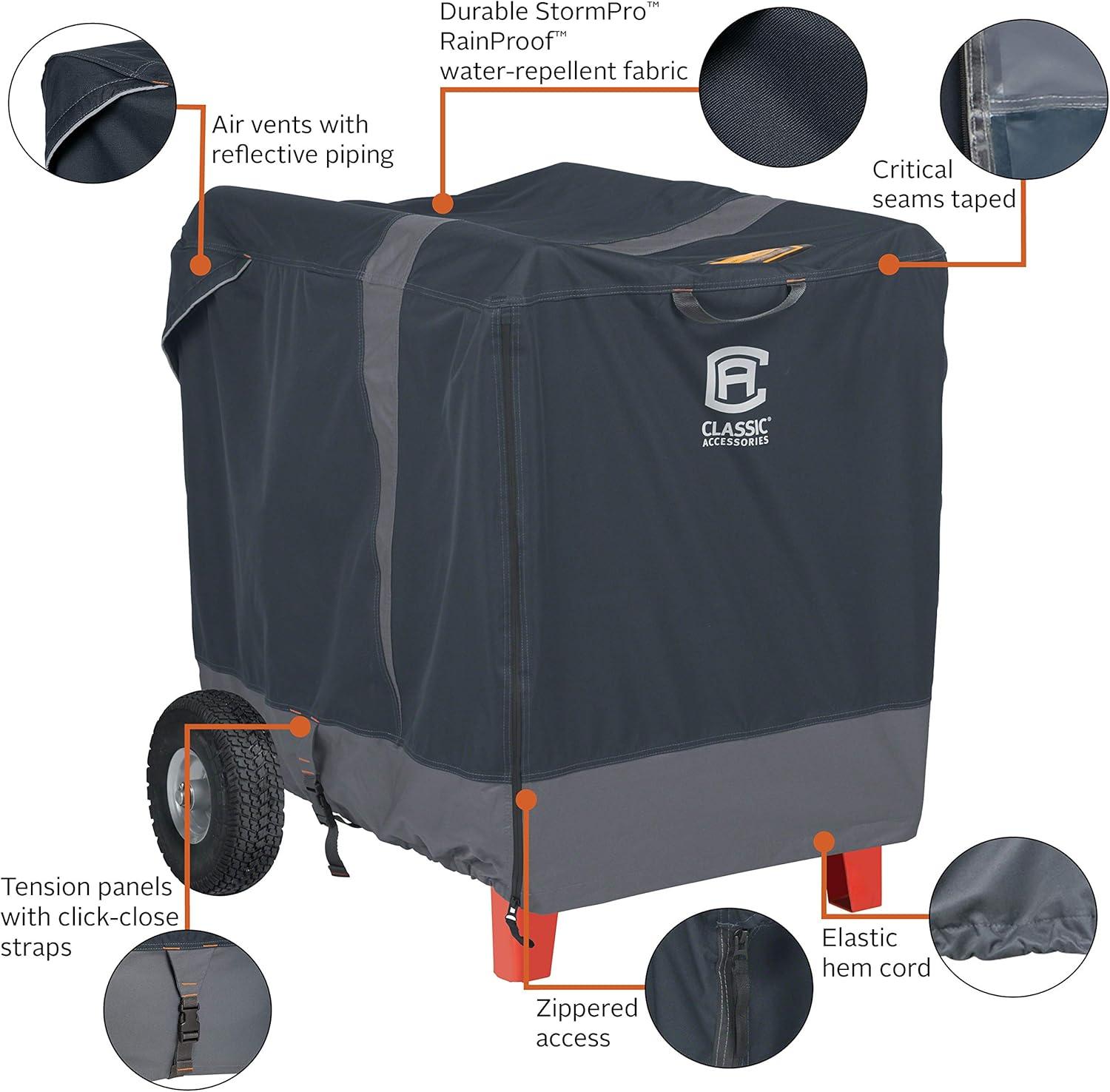 StormPro XX-Large Black and Gray Heavy-Duty Generator Cover