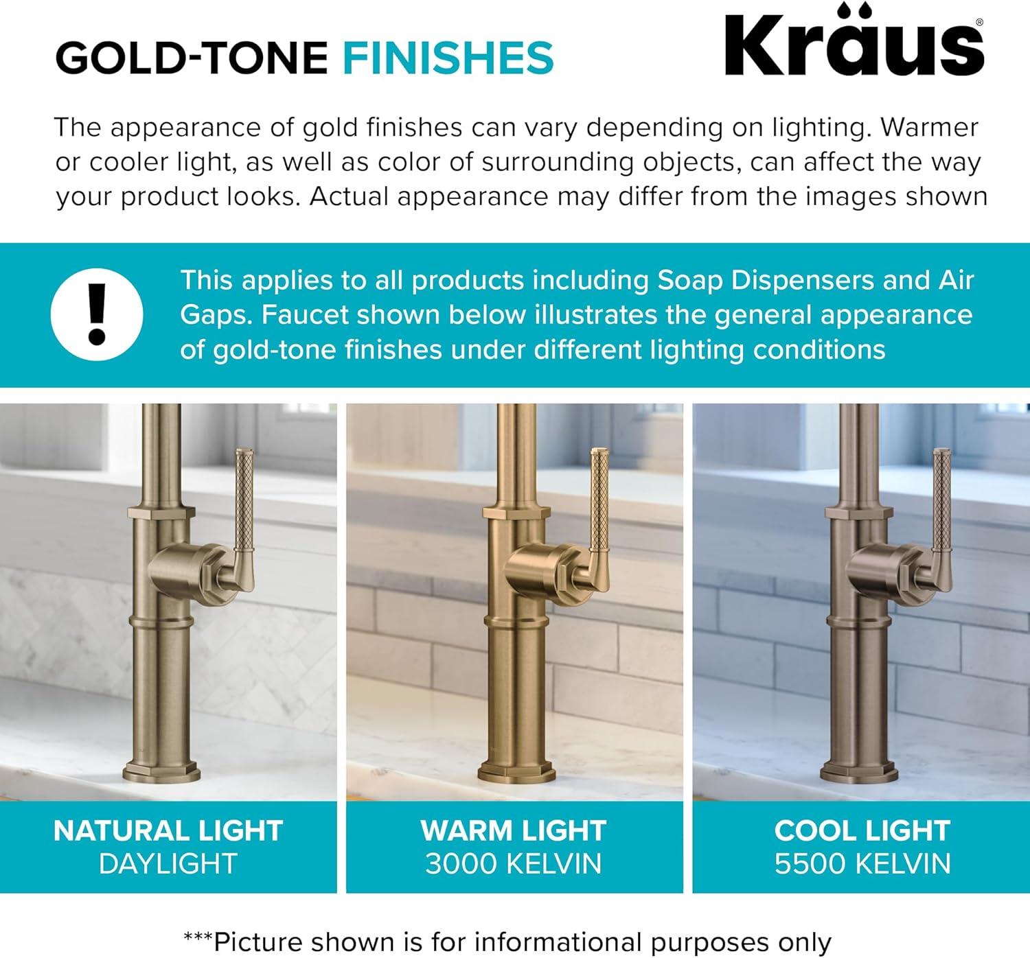 KRAUS Bolden Single Handle Drinking Water Filter Faucet for Reverse Osmosis or Water Filtration System