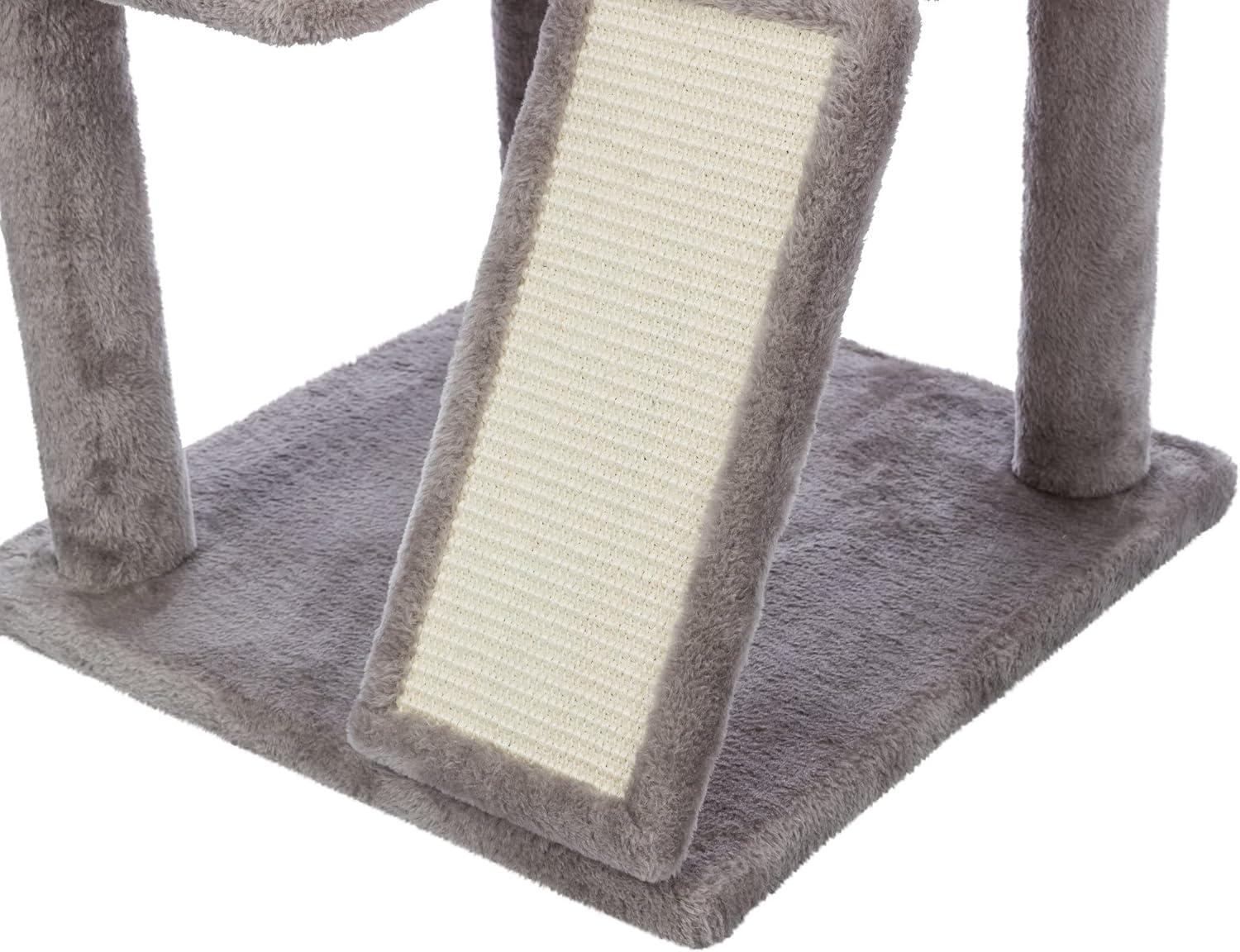 TRIXIE TRIXIE Pepito 39.4" Cat Tower, 3-Level Cat Tree with Sisal Scratching Posts and Ramp, Plush Condo and Hammock