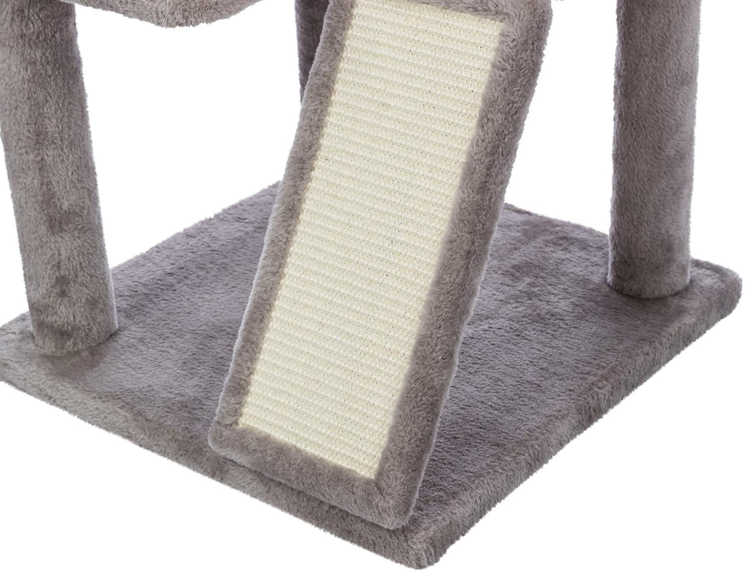 TRIXIE TRIXIE Pepito 39.4" Cat Tower, 3-Level Cat Tree with Sisal Scratching Posts and Ramp, Plush Condo and Hammock