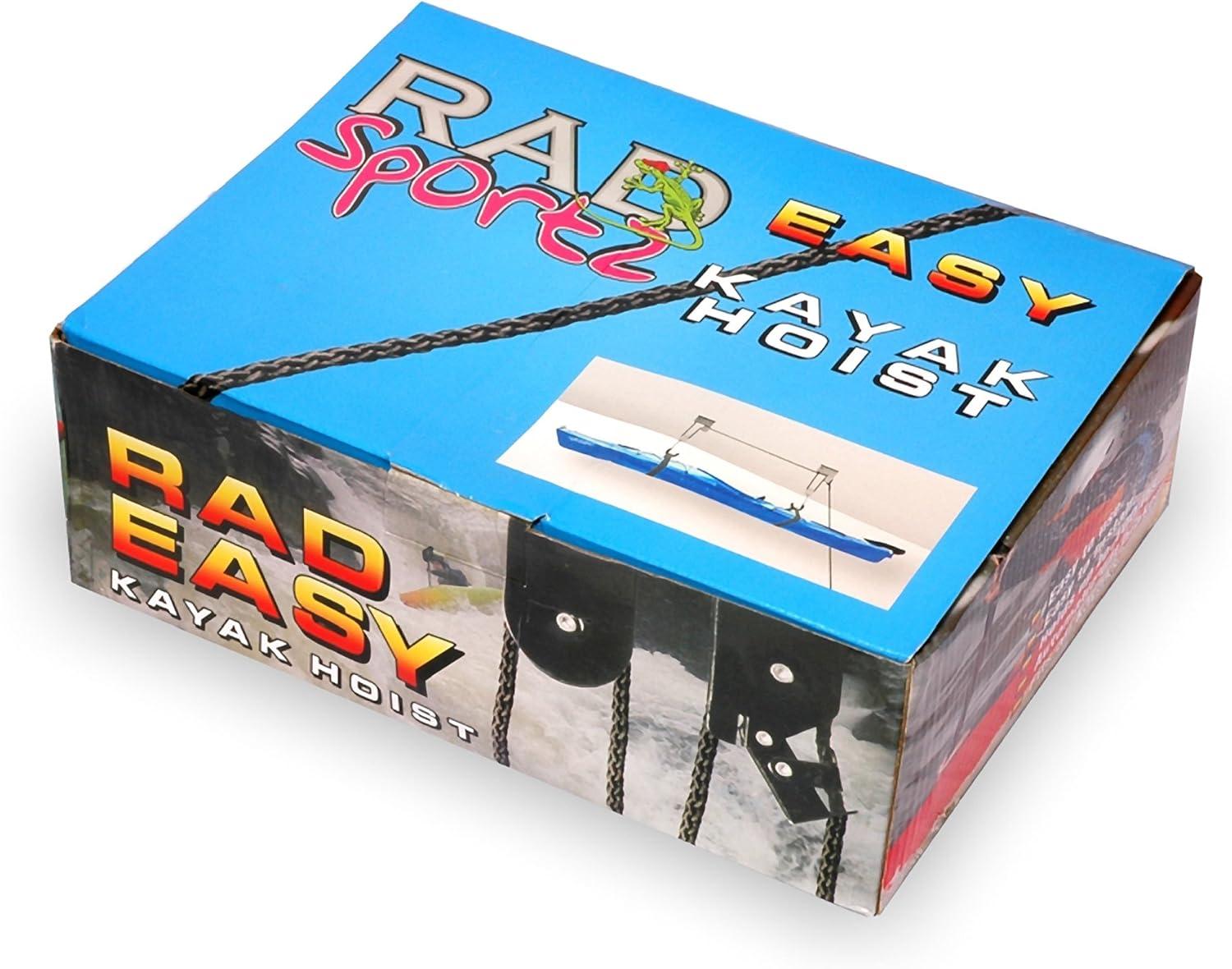 Kayak & Canoe Lift Hoist Kayak For Garage / Canoe Hoists 125 lb Capacity Lifetime Warranty by RAD Sportz