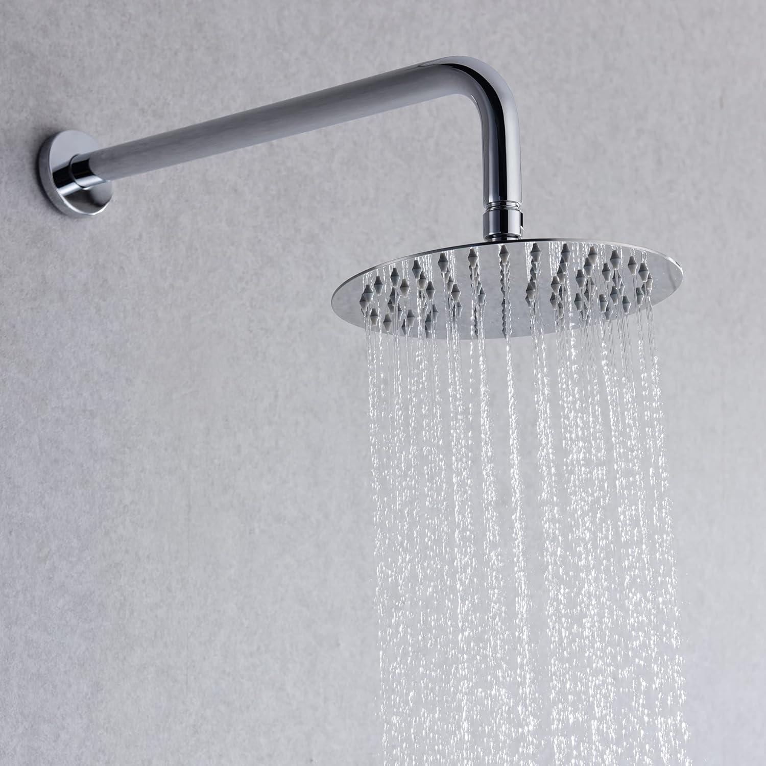 3 Handle Tub and Shower Fixtures with with Rough-in Valve, Chrome