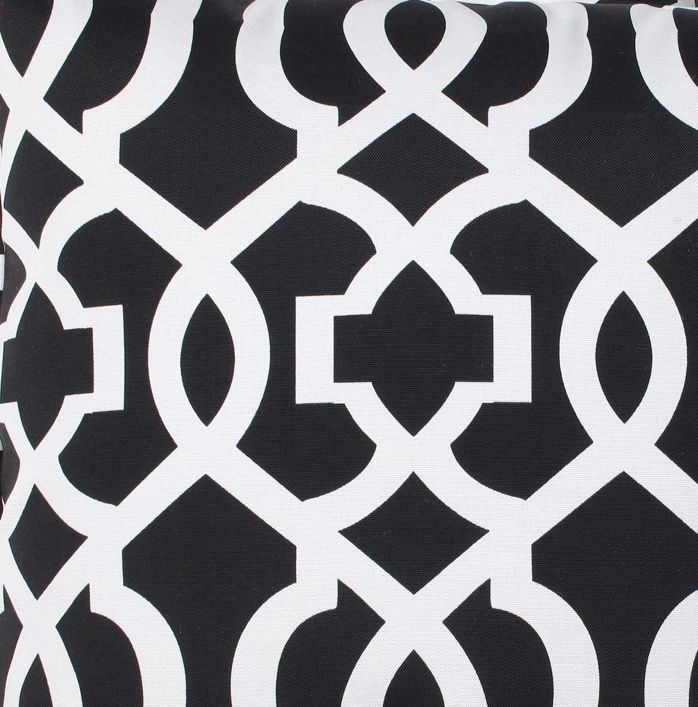 Pillow Perfect New Geo Geometric Indoor/Outdoor Reversible Throw Pillow (Set of 2)