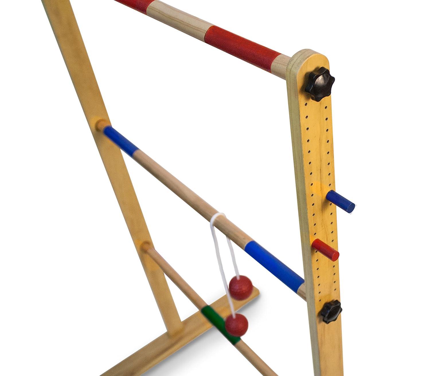 Yard Games Backyard Outdoor Wooden Double Ladder Toss Game Set w/ Case, Red/Blue & Reviews | Wayfair