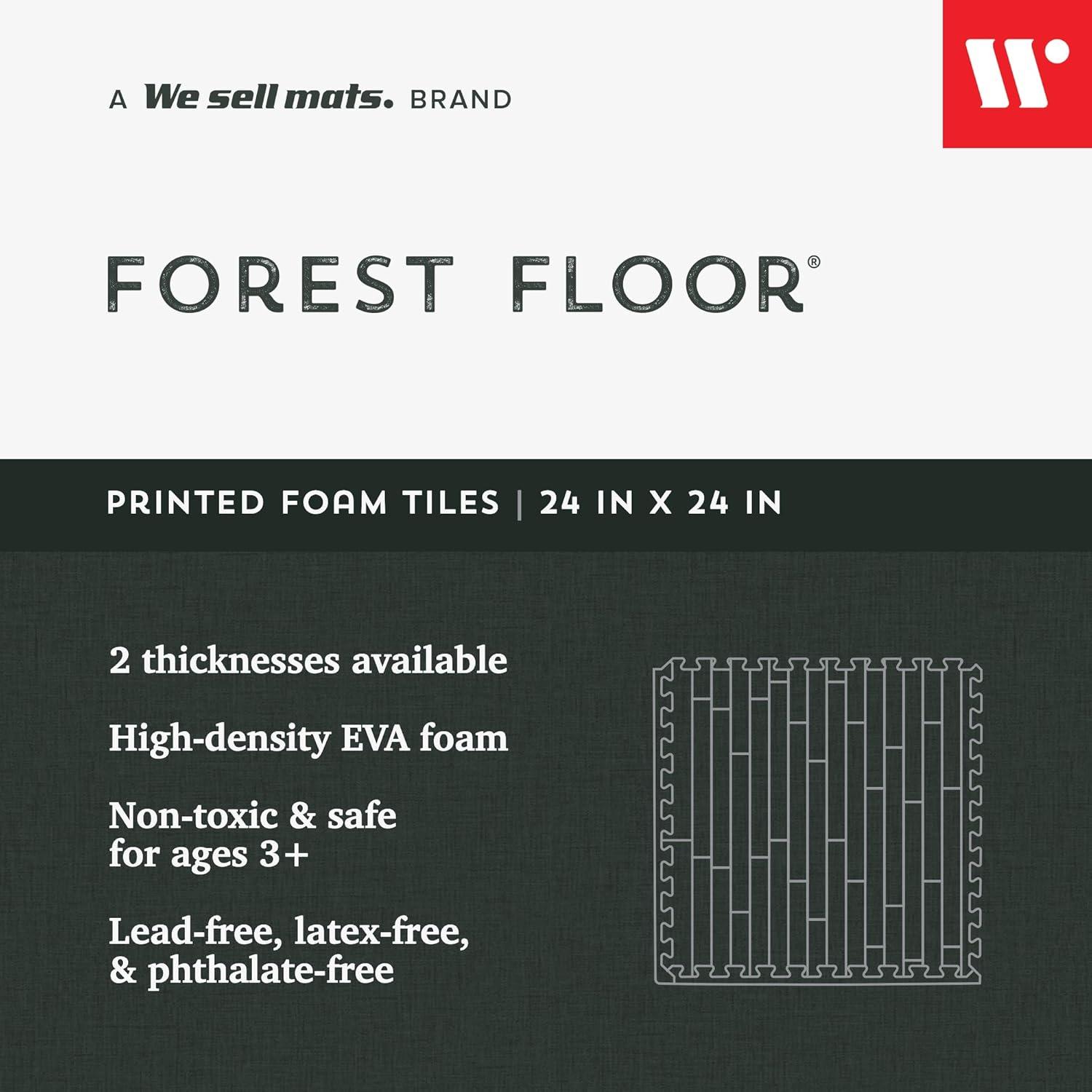 We Sell Mats 5/8" Thick Forest Floor 24 Square Feet (6 Tiles)